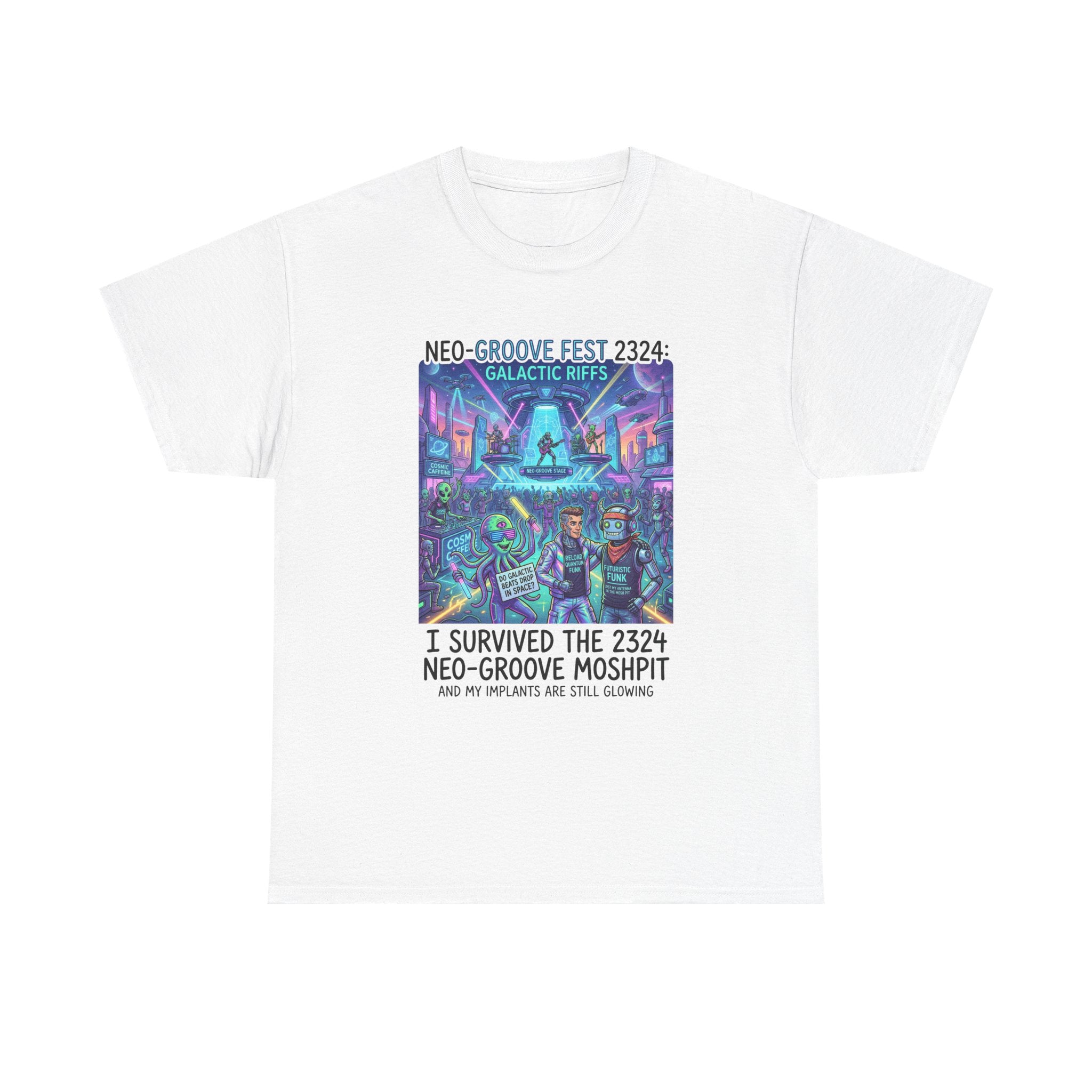 Neo-Groove Fest 2324 Tee — "I Survived the 2324 Neo-Groove Moshpit" Concert T-Shirt