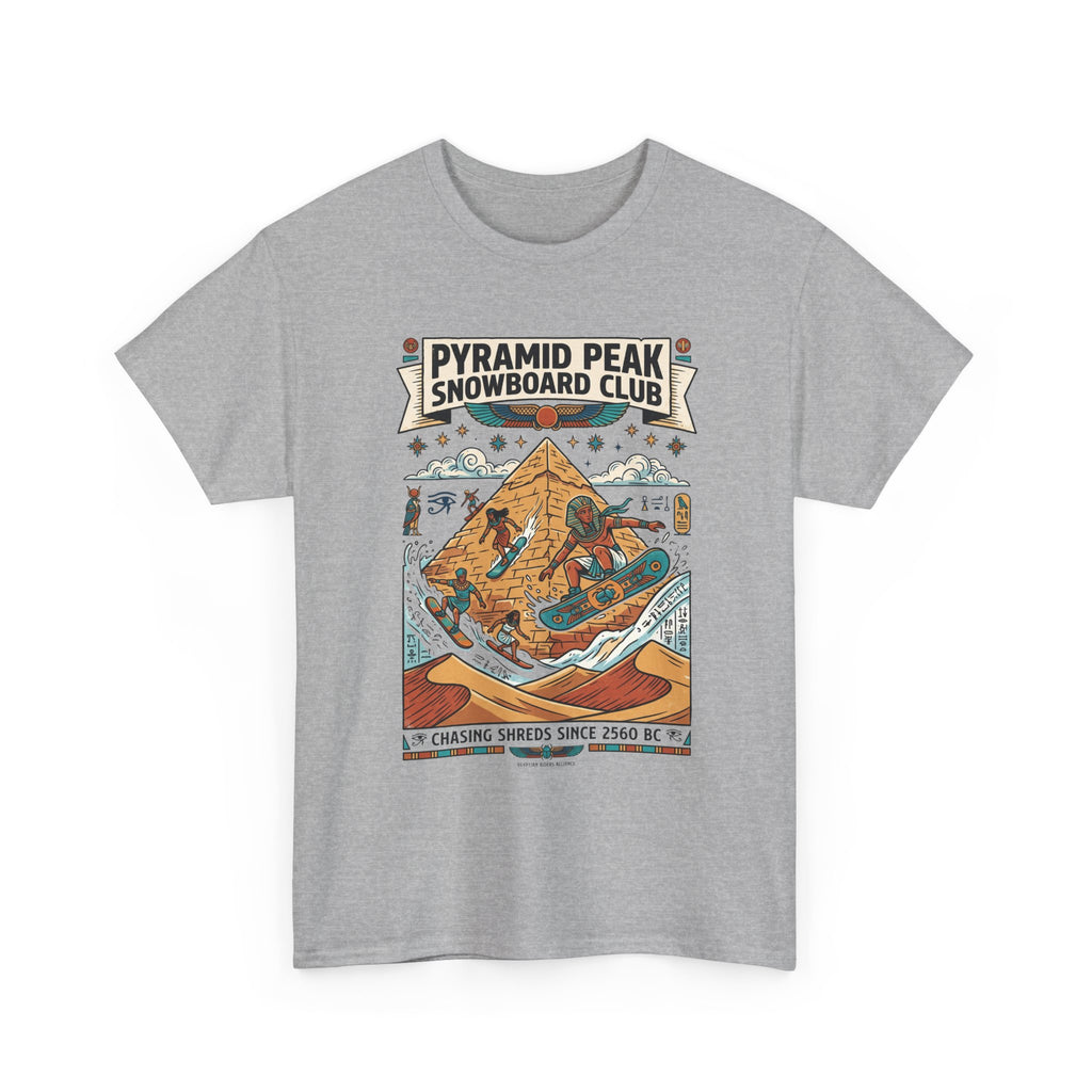 Snowboard Club Graphic Tee — "Pyramid Peak Snowboard Club" Vintage Winter Shirt