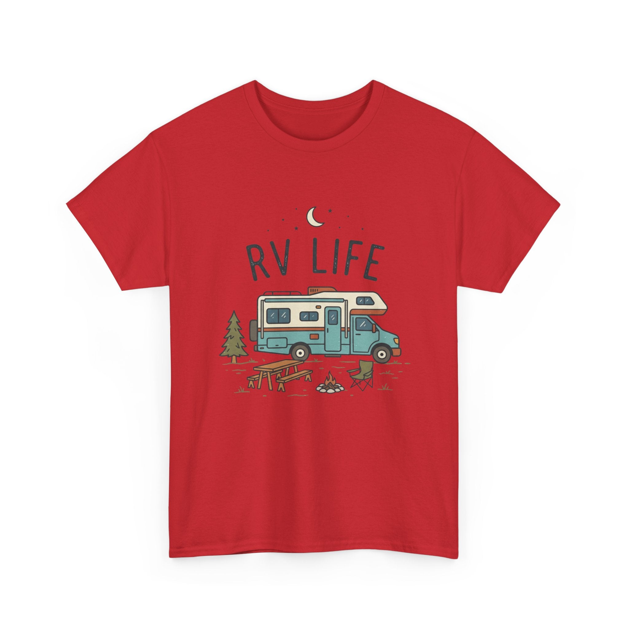 RV Life T‑Shirt — Retro Camper Tee for RV Travelers & Camping Enthusiasts