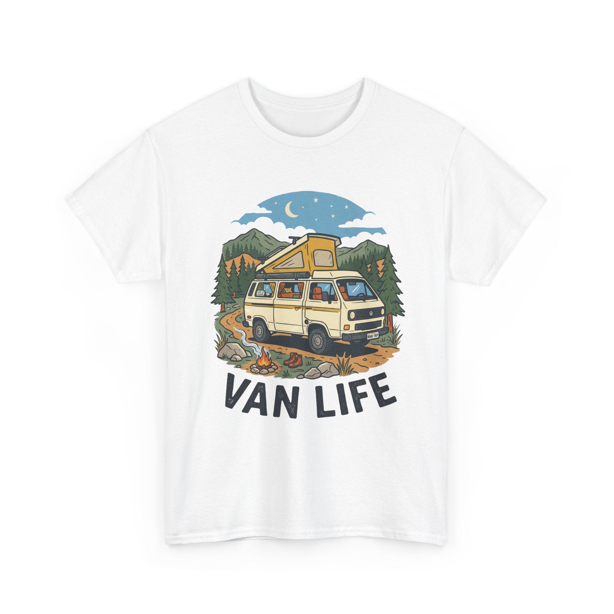 Van Life Tee — Vintage Camper Graphic T-Shirt