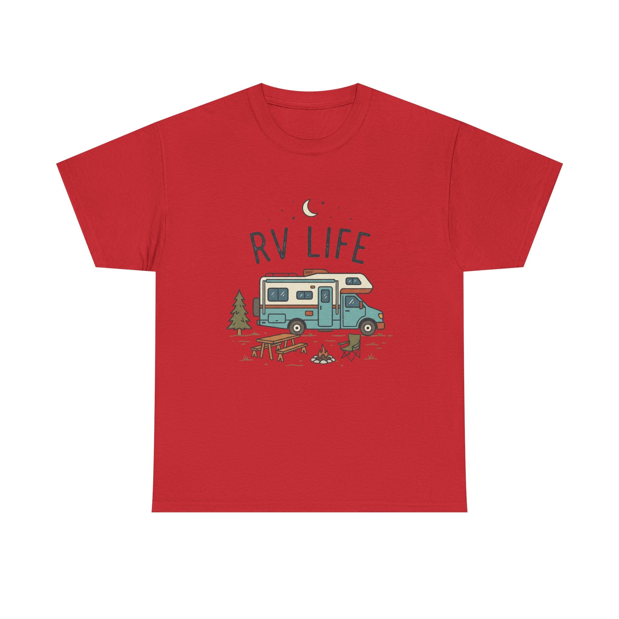 RV Life T‑Shirt — Retro Camper Tee for RV Travelers & Camping Enthusiasts
