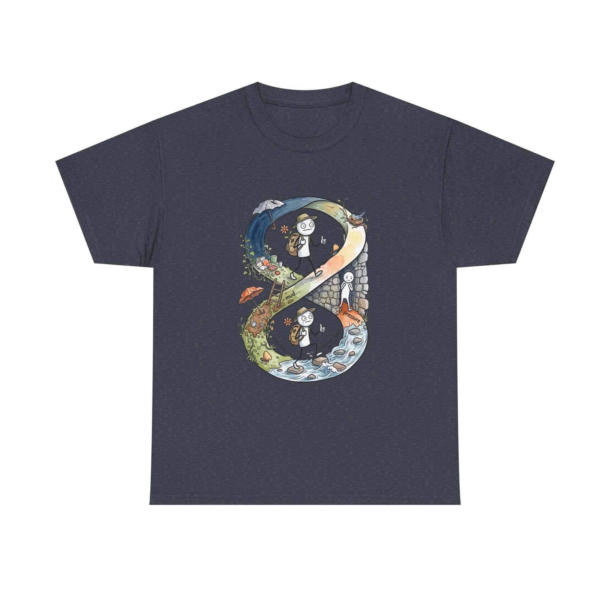 a Infinity Hiking Tee — Day & Night Nature Adventure Graphic T-Shirt