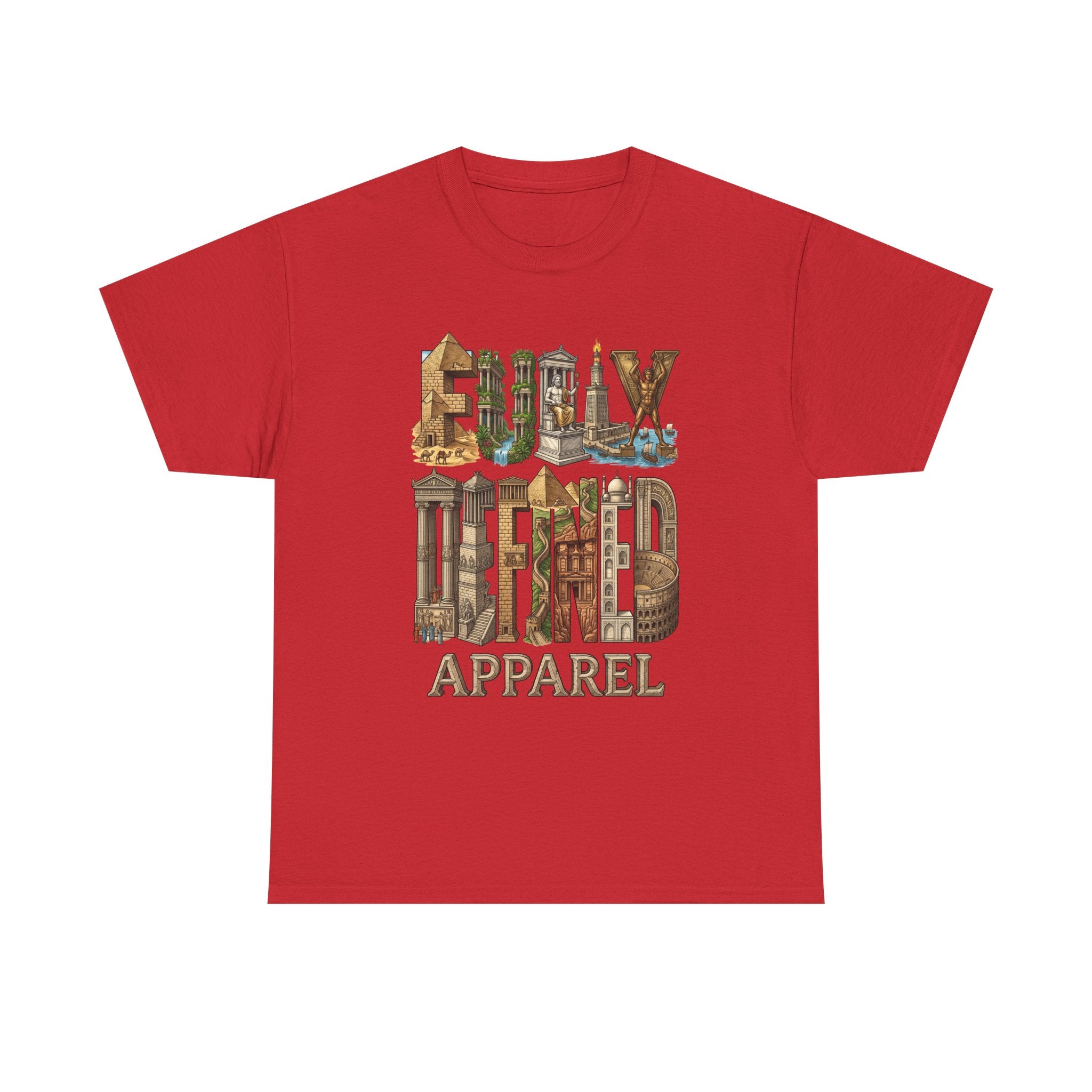 Fully Defined Apparel T‑Shirt — Wonders of the World Graphic Tee
