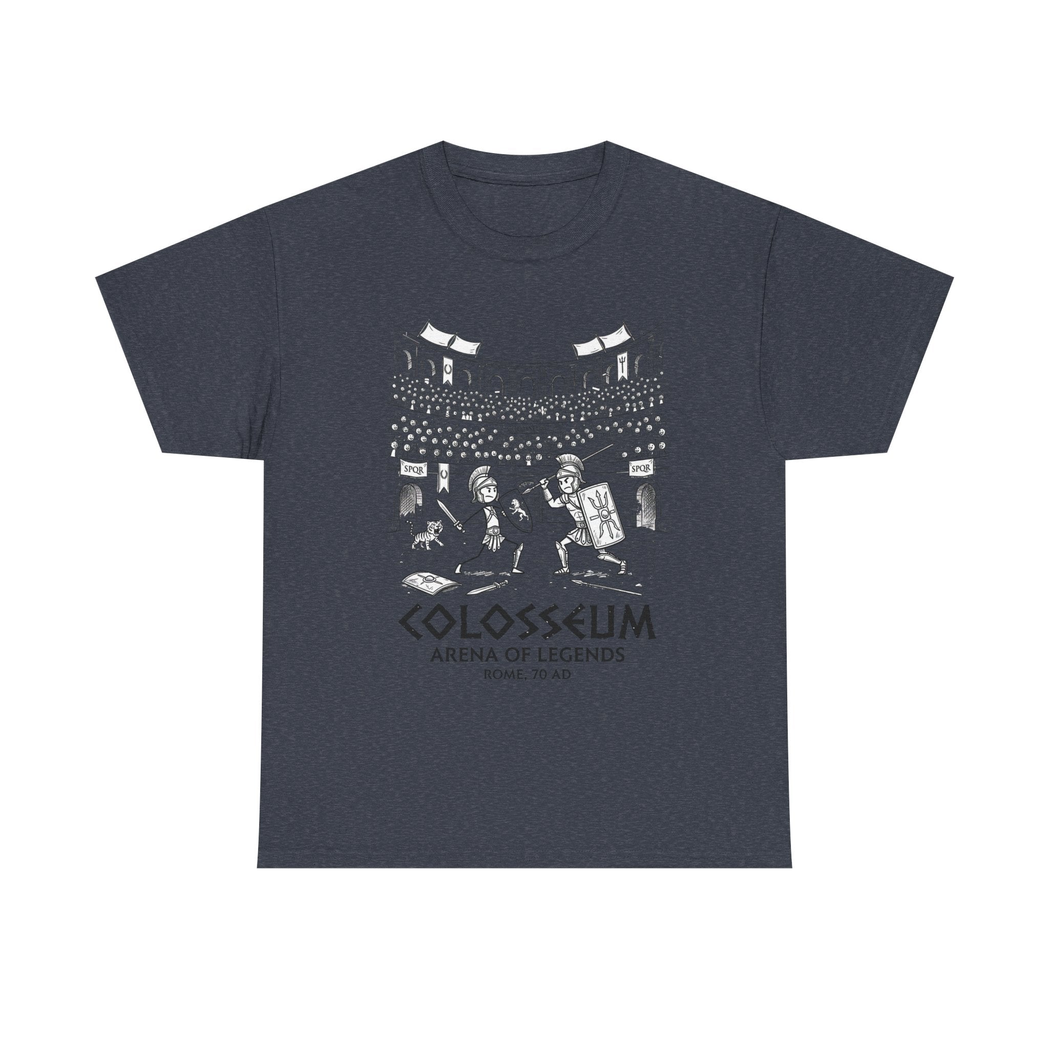 Colosseum Arena of Legends Graphic Tee — Roman Gladiator Coliseum Shirt