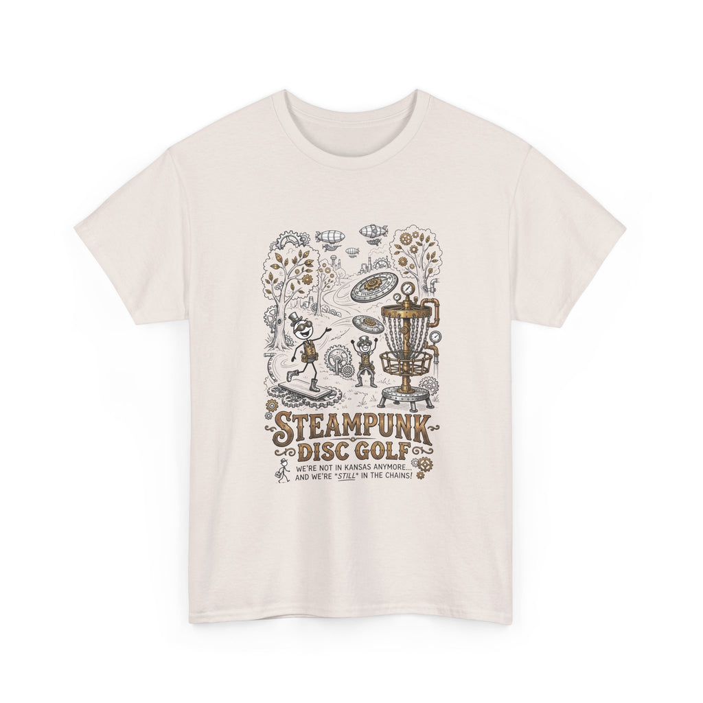 Steampunk Disc Golf T-Shirt — Vintage Victorian Disc Golf Design