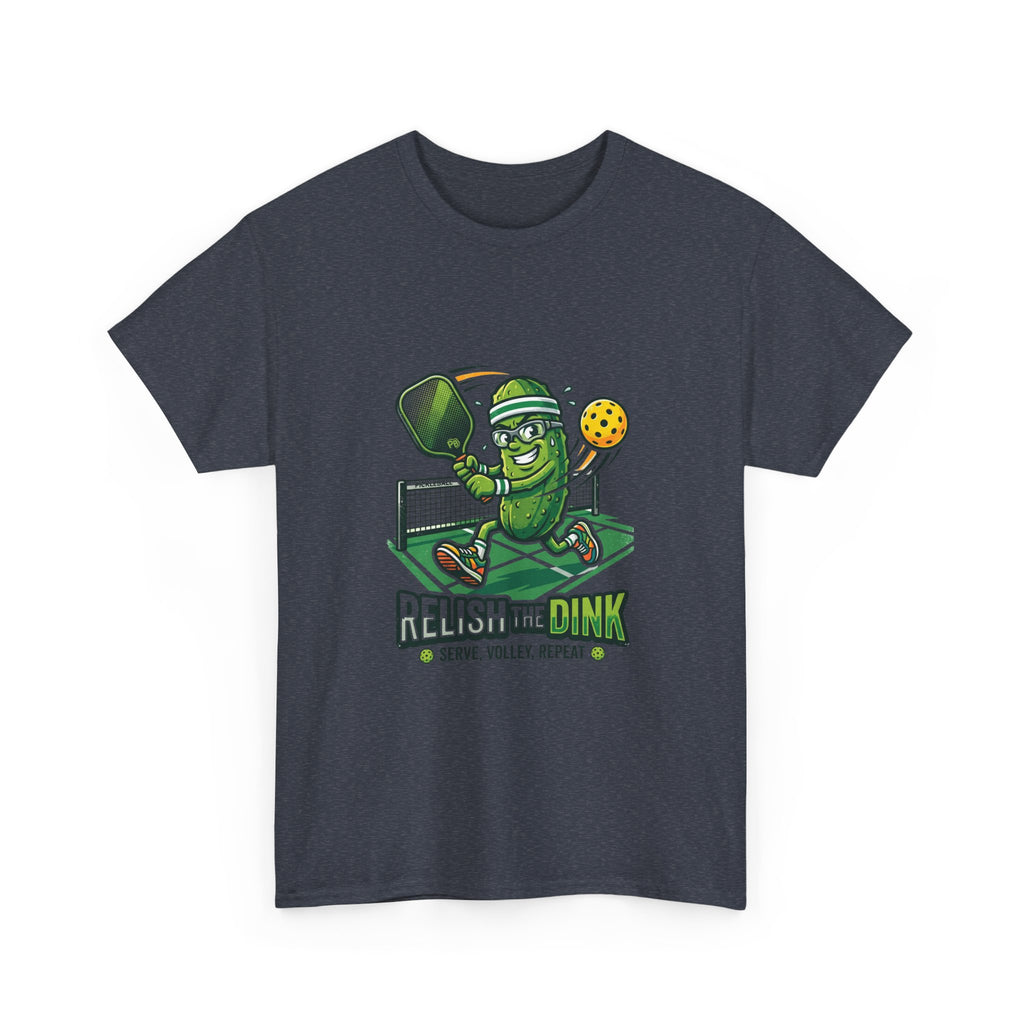 Pickleball 'Relish the Dink' T-Shirt – Funny Pickle Character Paddle Tee