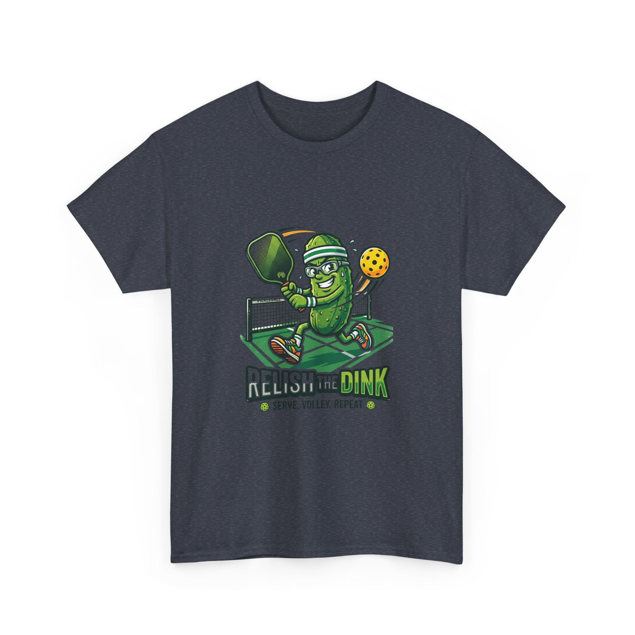Pickleball 'Relish the Dink' T-Shirt – Funny Pickle Character Paddle Tee