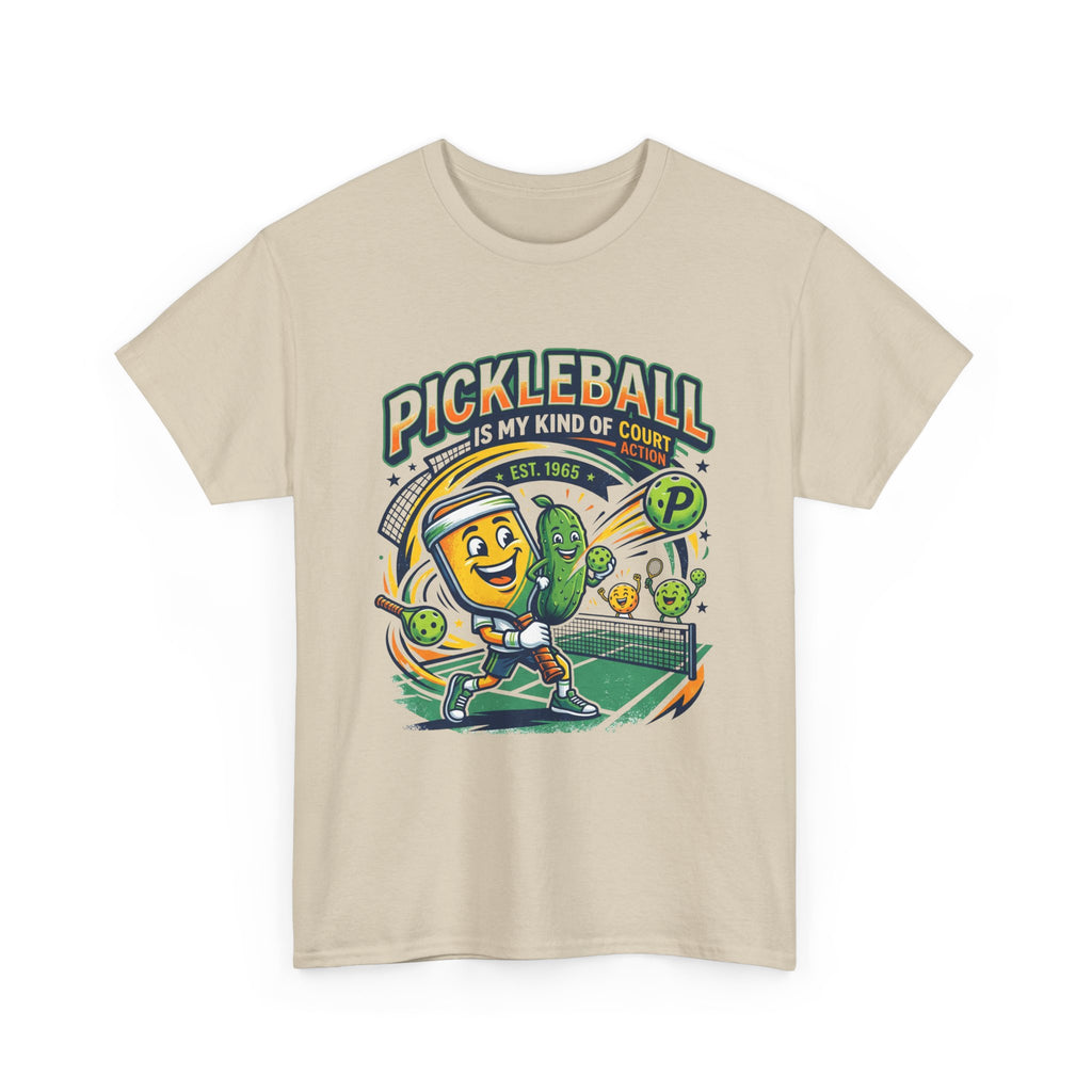 Pickleball Is My Kind of Court T‑Shirt — Funny Pickle Paddle & Dink Graphic Tee