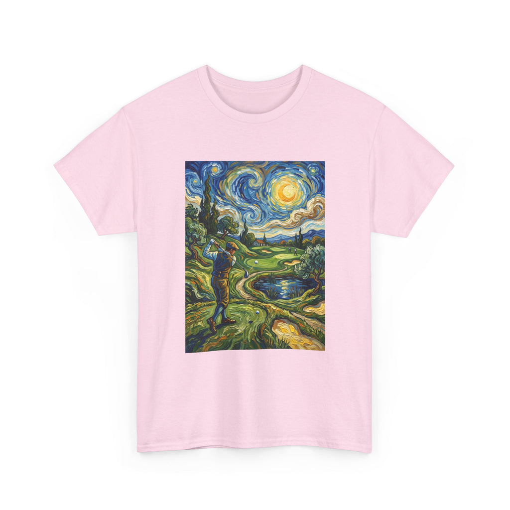 Golf Van Gogh Style T-Shirt — Starry Night Golf Artwork Tee