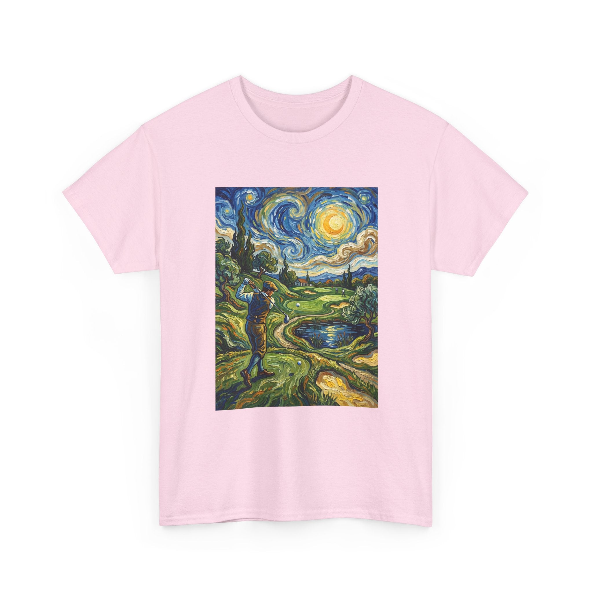 Golf Van Gogh Style T-Shirt — Starry Night Golf Artwork Tee
