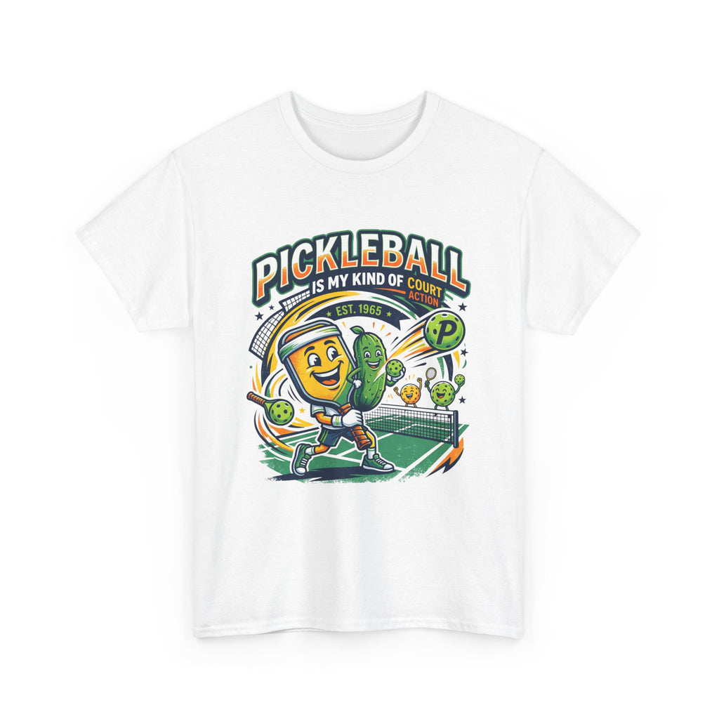 Pickleball Is My Kind of Court T‑Shirt — Funny Pickle Paddle & Dink Graphic Tee