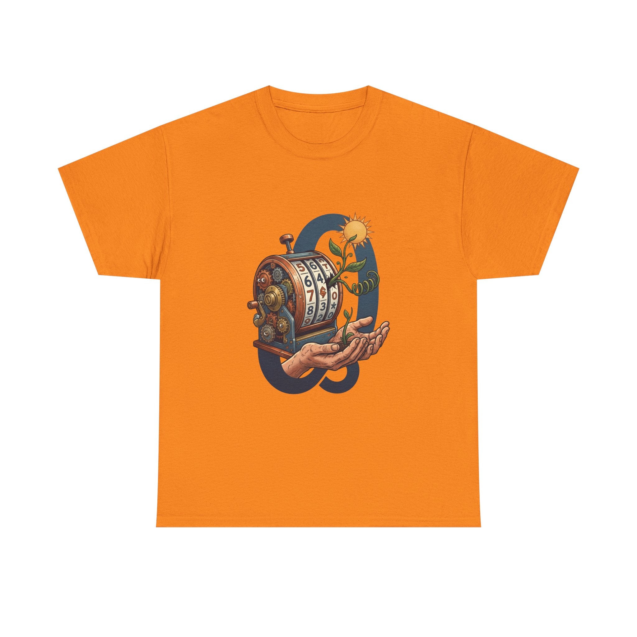 Vintage Slot Machine Tee — Retro Casino Art T-Shirt with Sunflower. idk