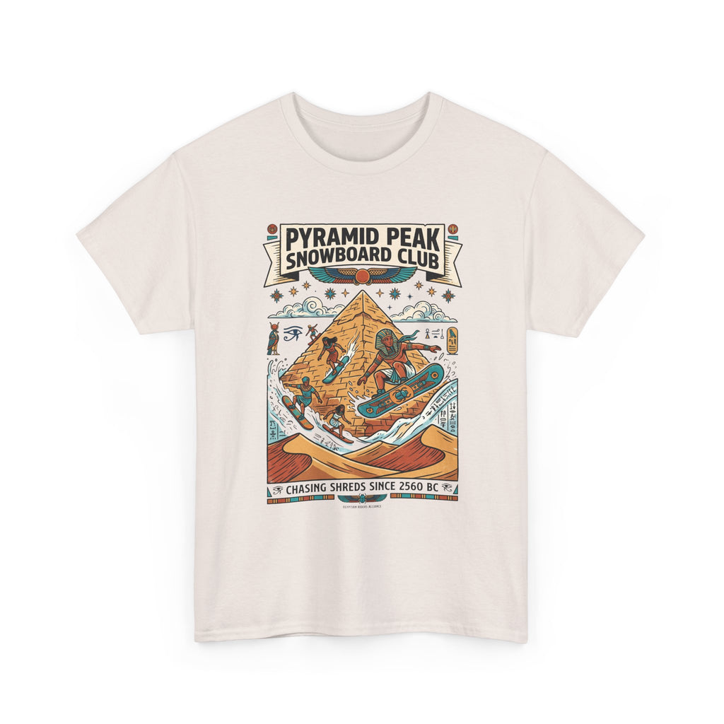 Snowboard Club Graphic Tee — "Pyramid Peak Snowboard Club" Vintage Winter Shirt