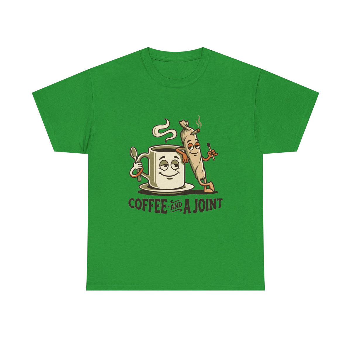a Coffee and a Joint T-Shirt — Funny Stoner Coffee Tee