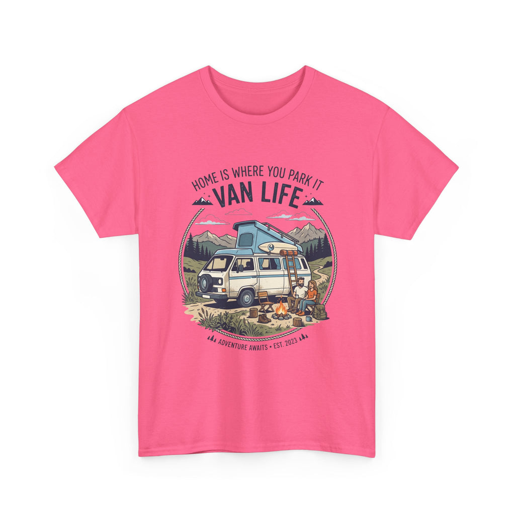 Van Life T-Shirt — "Home Is Where You Park It" Adventure Tee