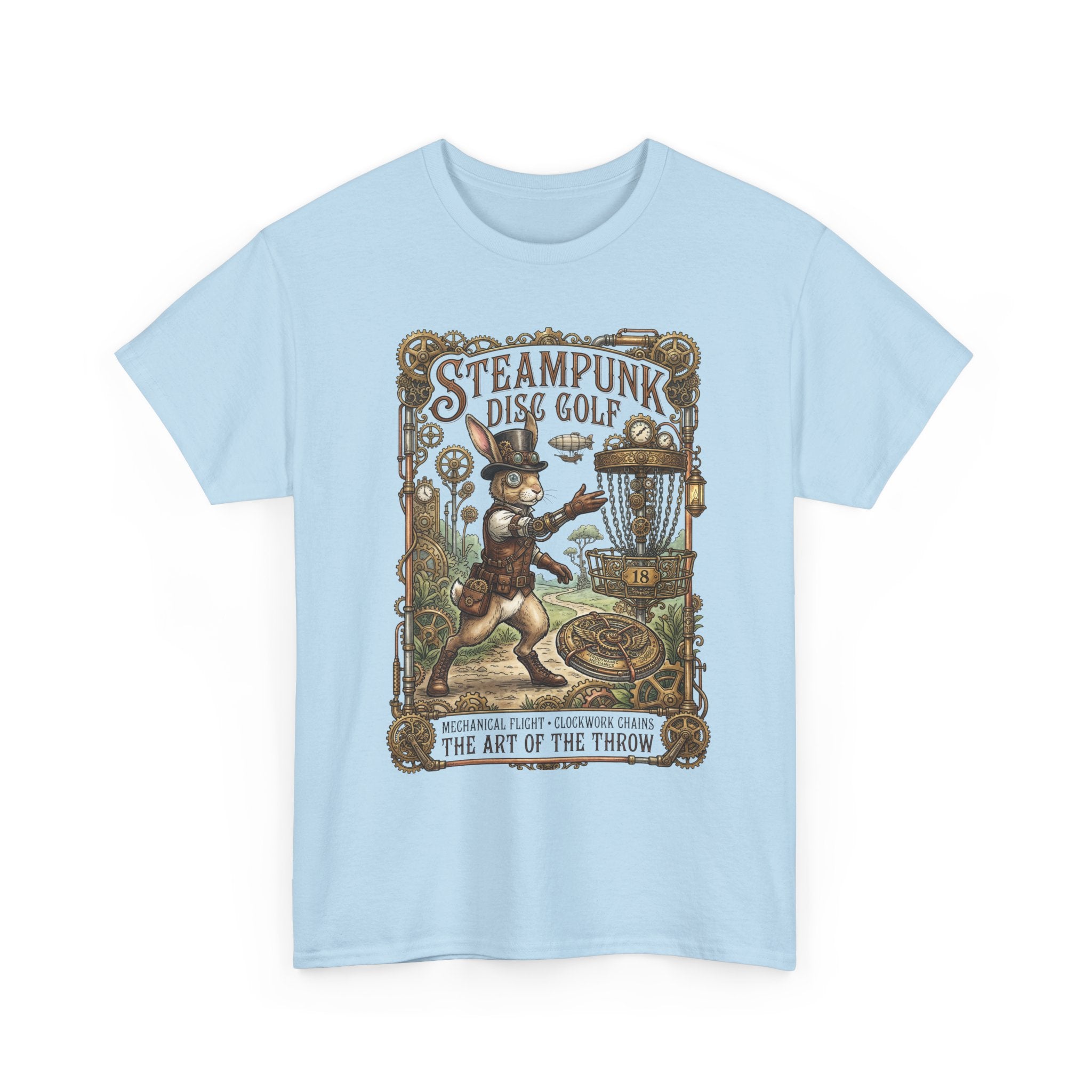 Steampunk Disc Golf T-Shirt — Vintage Victorian Throw Art Tee