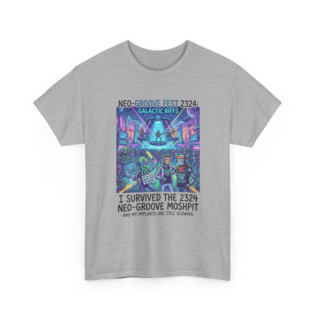 Neo-Groove Fest 2324 Tee — "I Survived the 2324 Neo-Groove Moshpit" Concert T-Shirt