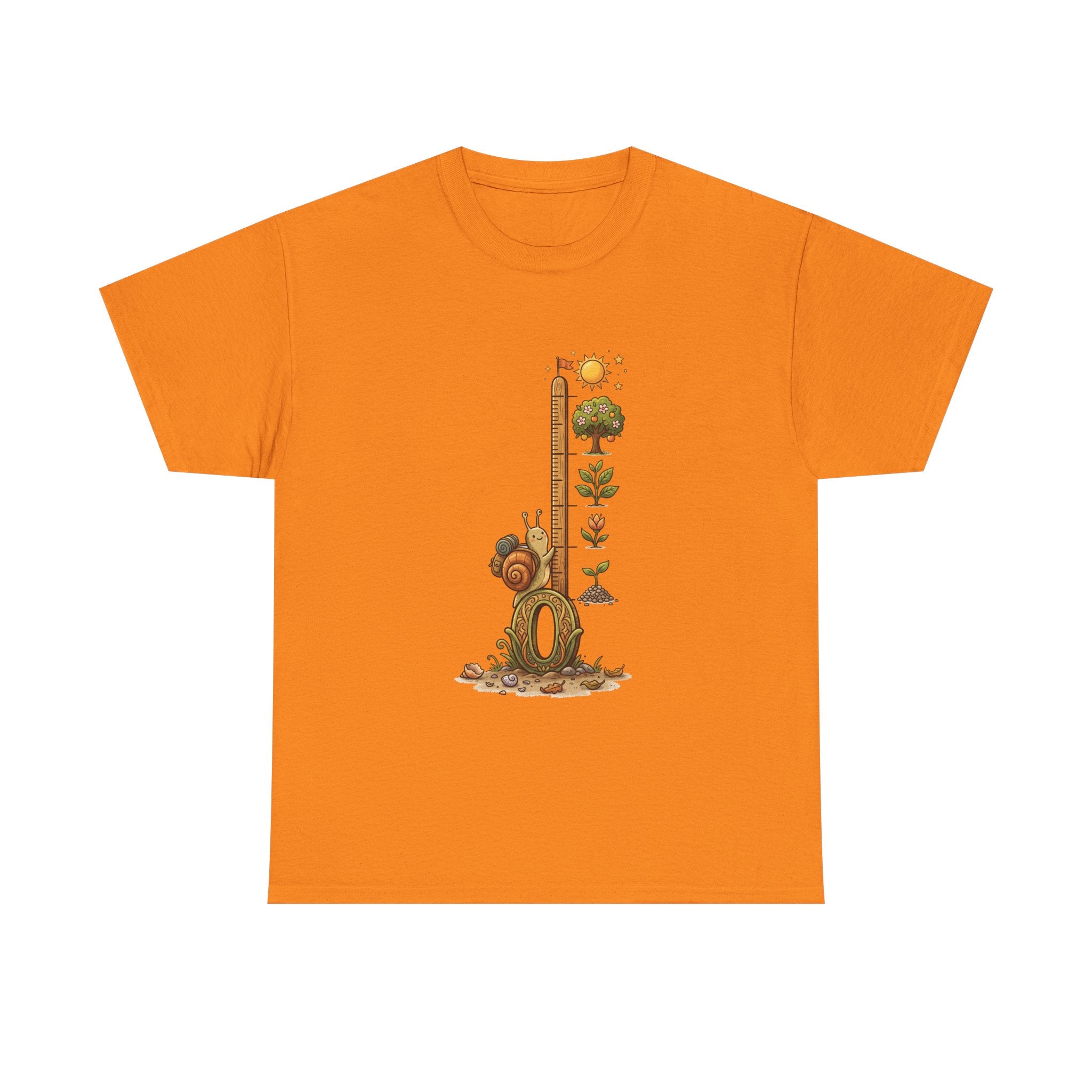 Growth Meter Graphic Tee — Cute Bear Planting Height Chart T-Shirt