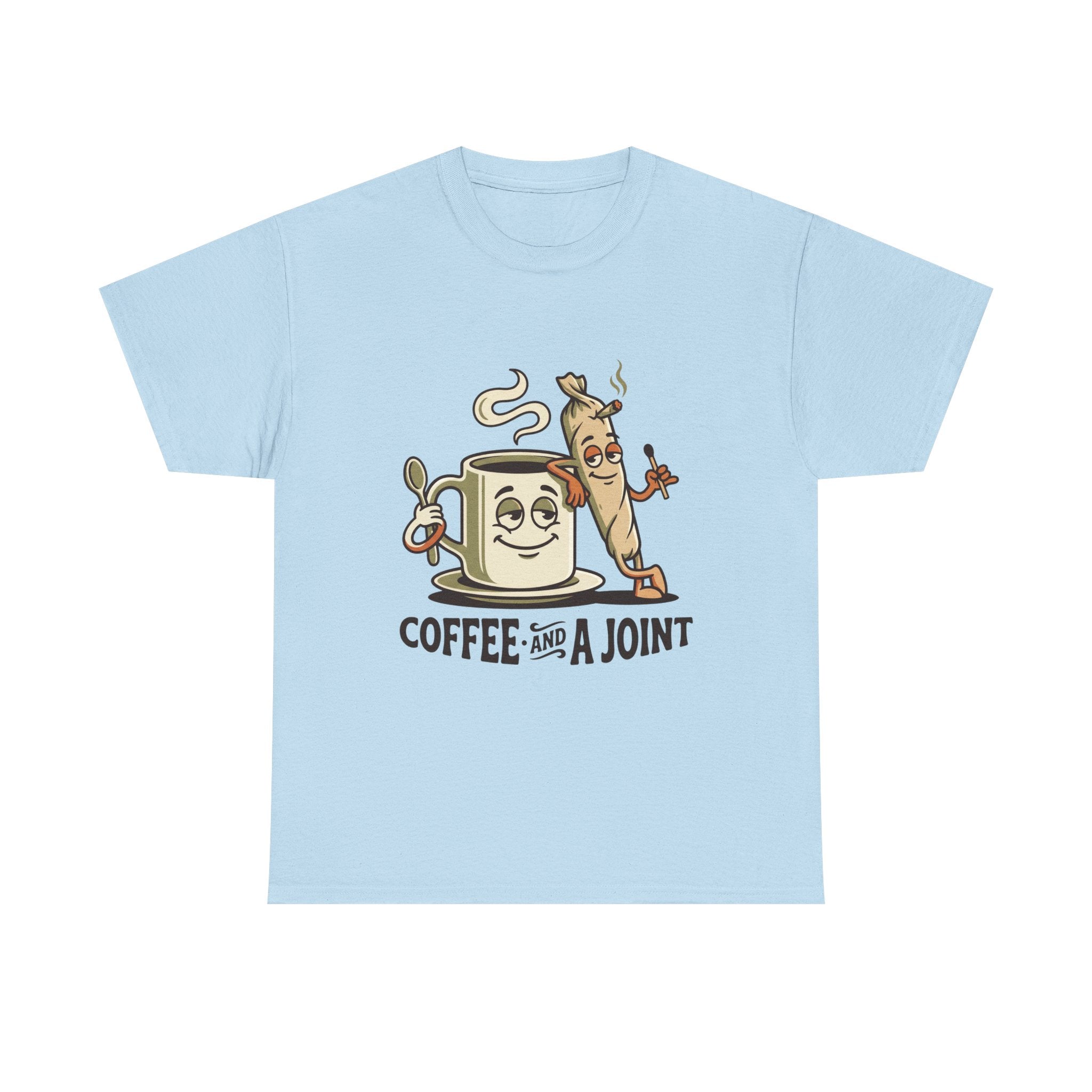 Coffee and a Joint T-Shirt — Funny Stoner Coffee Tee