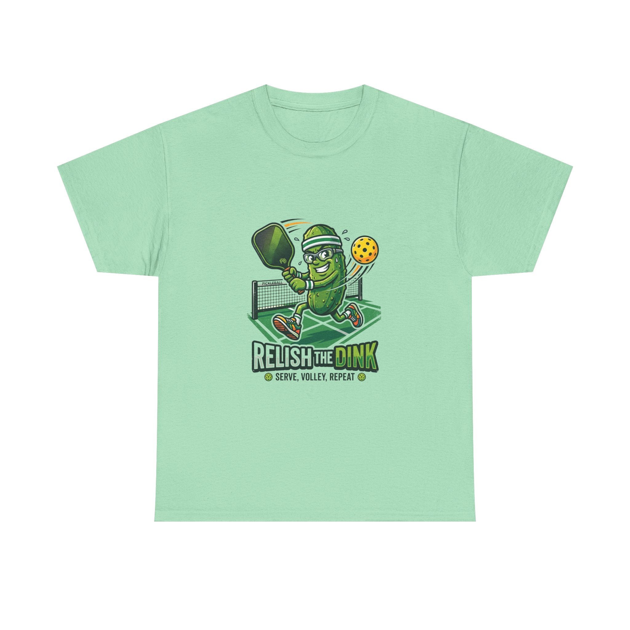 Pickleball 'Relish the Dink' T-Shirt – Funny Pickle Character Paddle Tee