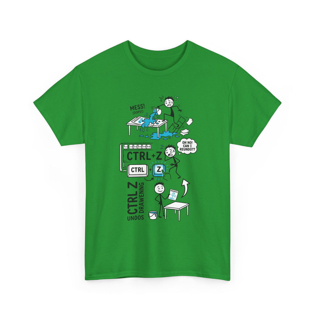 Ctrl Z Funny Graphic T-Shirt – Undo Computer Chaos Tee for Coders & Designers