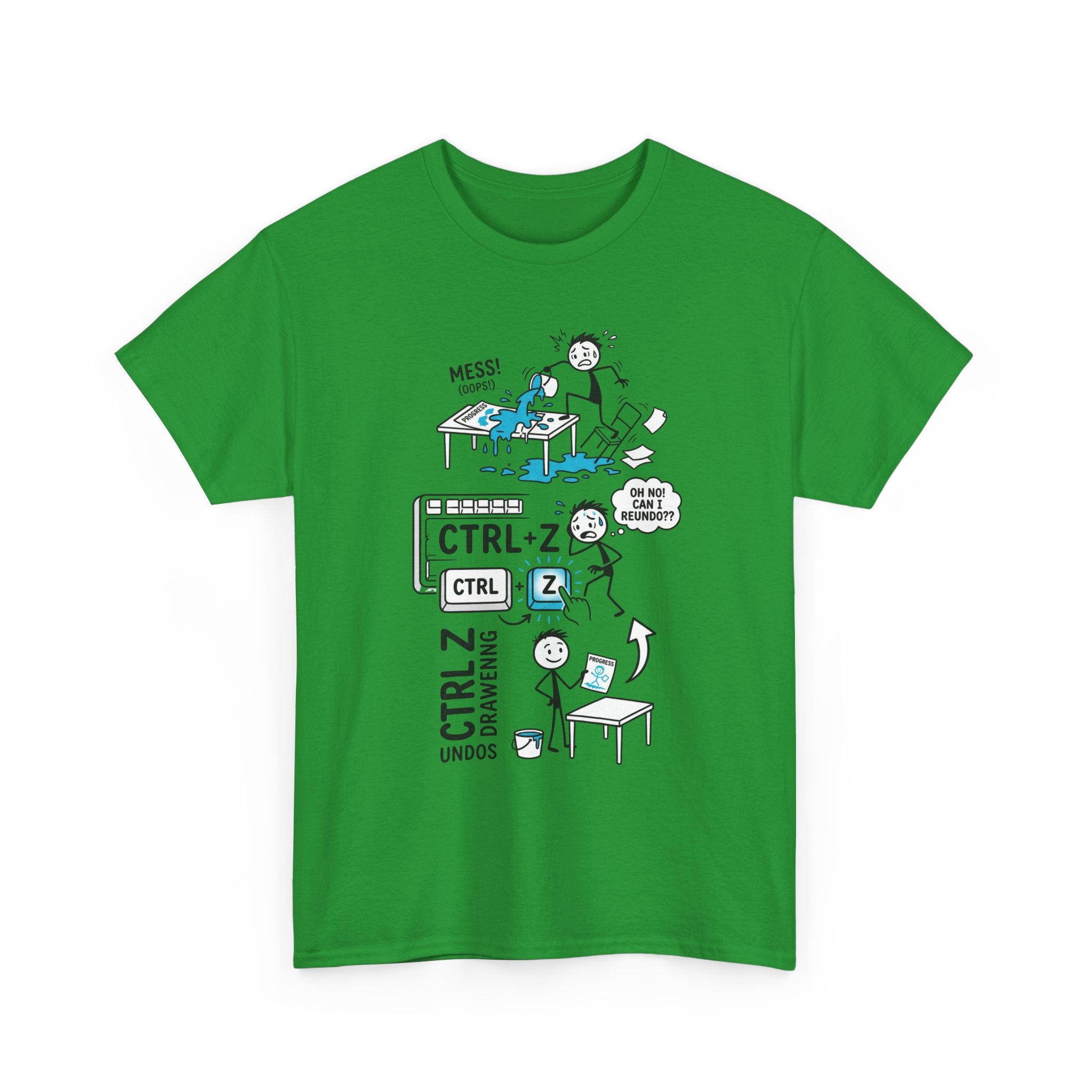 Ctrl Z Funny Graphic T-Shirt – Undo Computer Chaos Tee for Coders & Designers