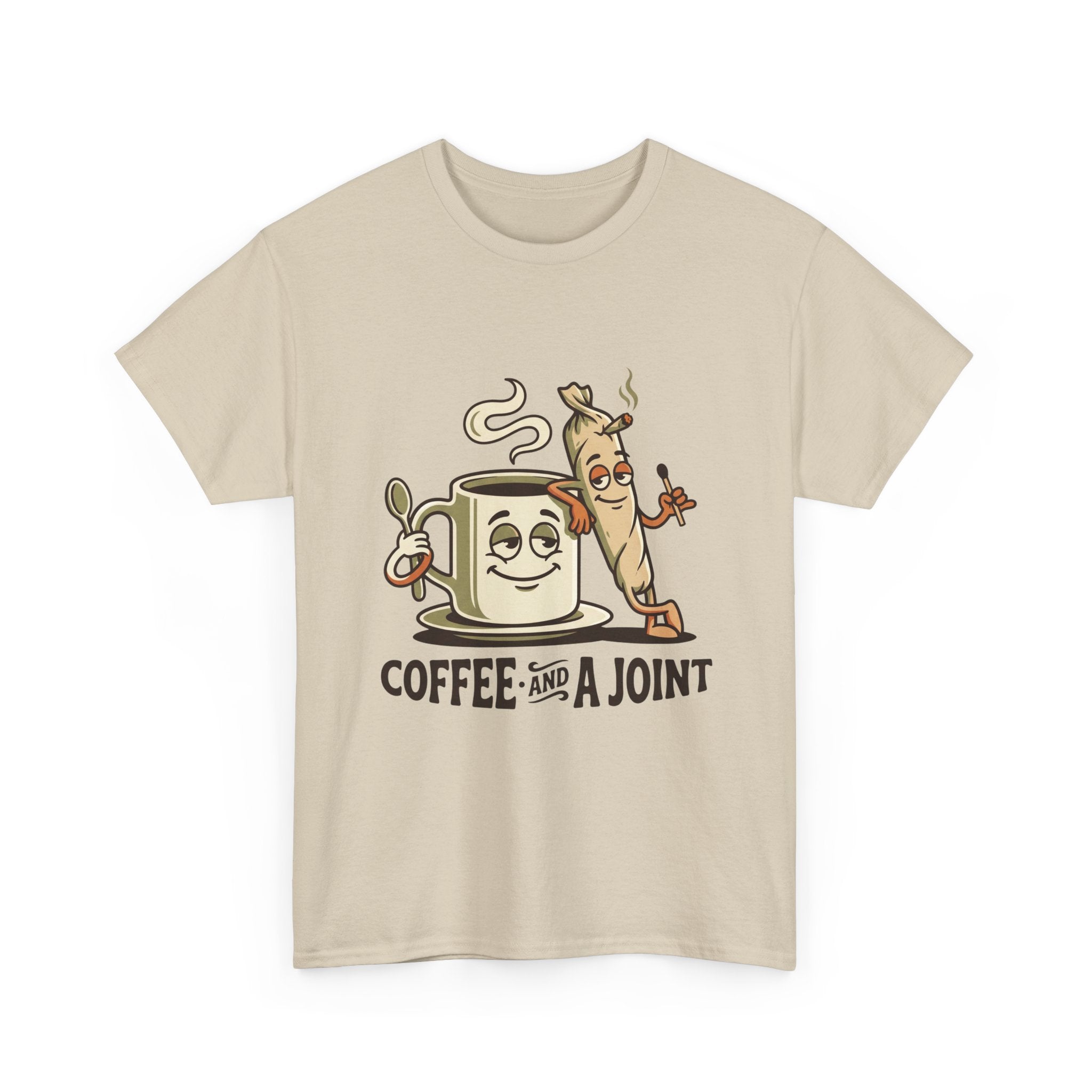 Coffee and a Joint T-Shirt — Funny Stoner Coffee Tee