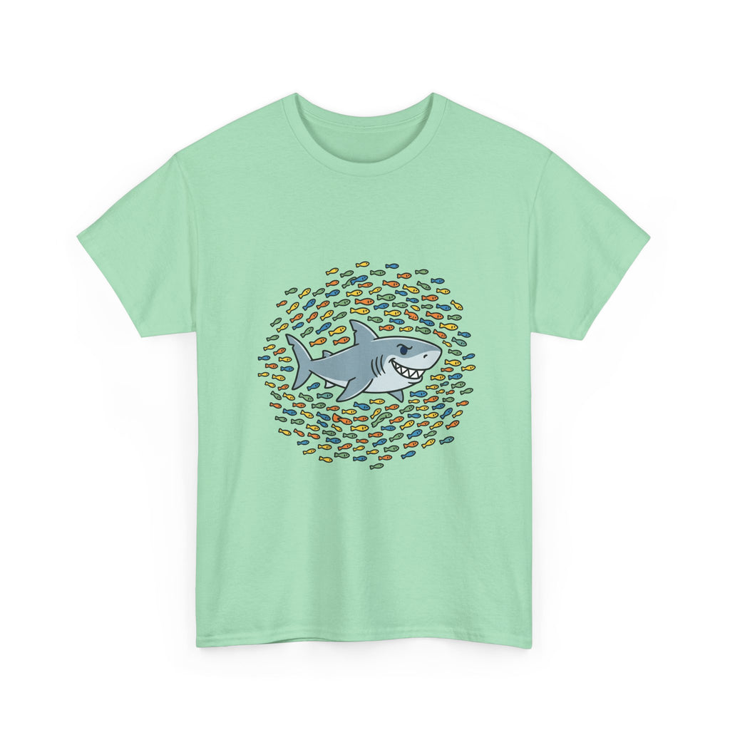 Shark and School Graphic Tee — Cute Ocean Kids Shirt