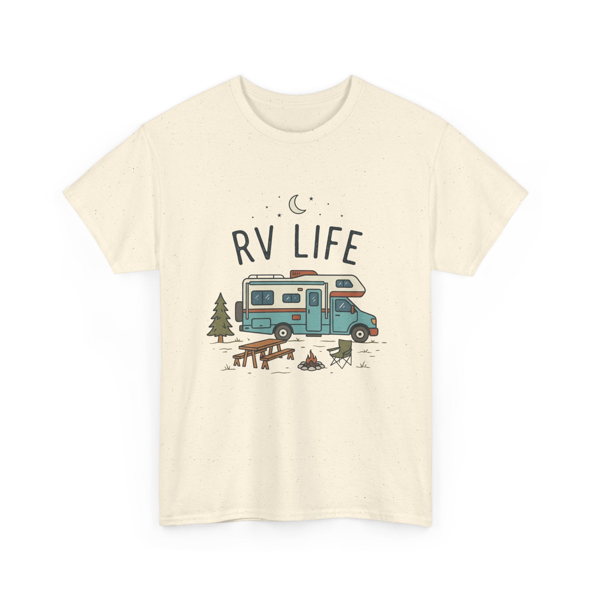 RV Life T‑Shirt — Retro Camper Tee for RV Travelers & Camping Enthusiasts