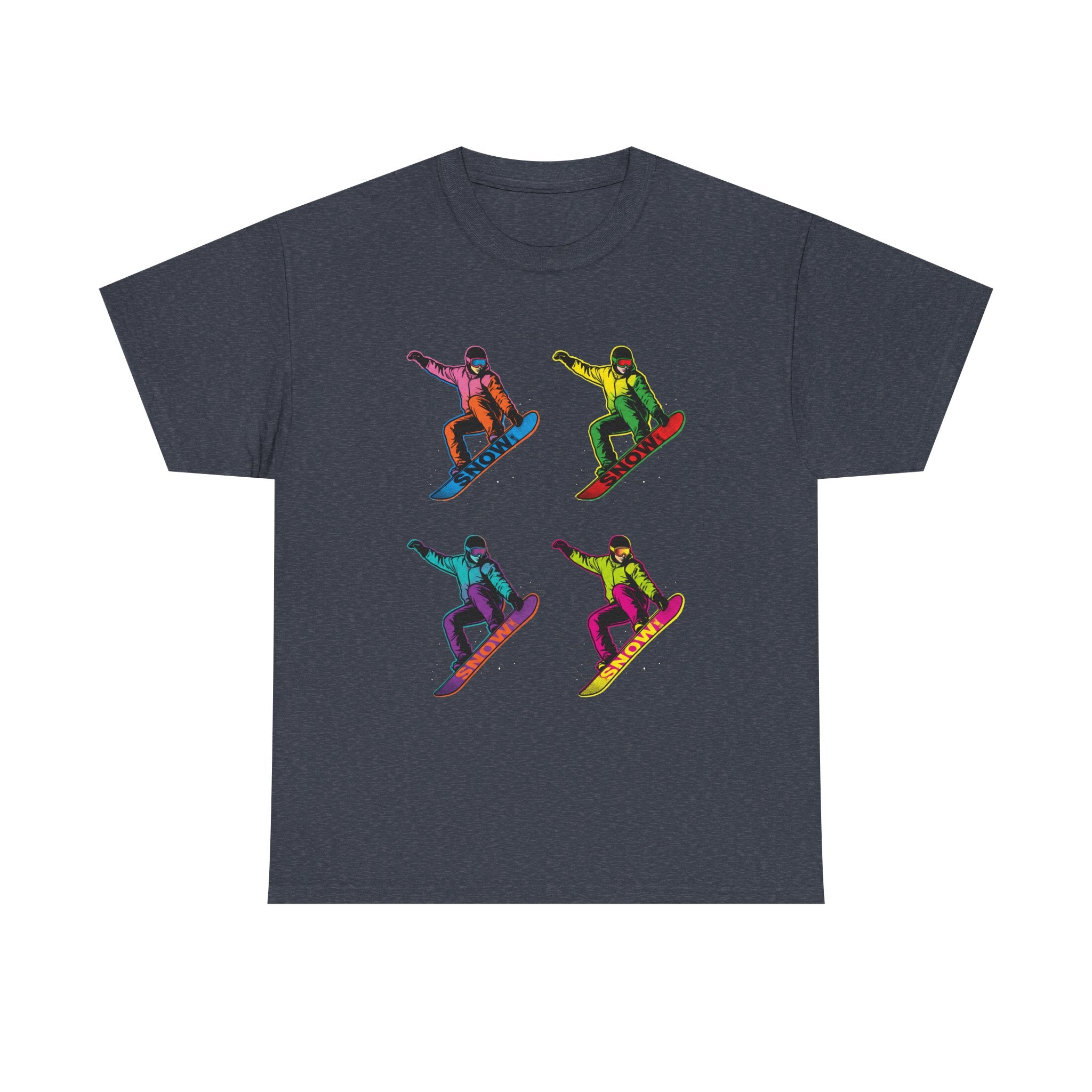 Snowboarder Pop Art T-Shirt – Colorful Retro Snowboarding Graphic Tee