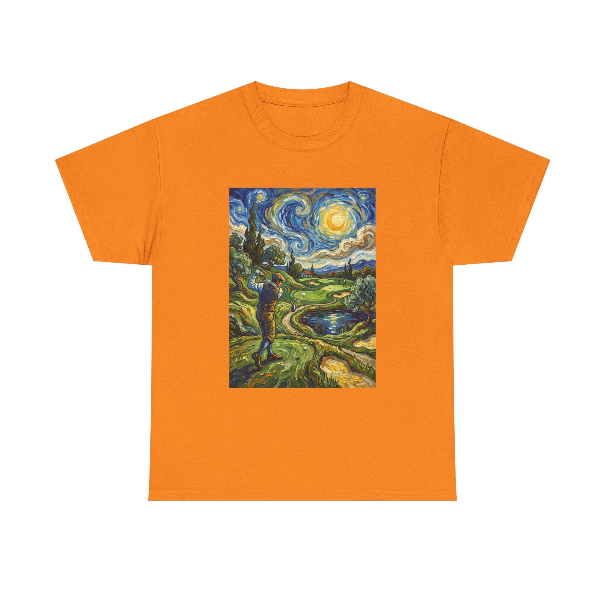 Golf Van Gogh Style T-Shirt — Starry Night Golf Artwork Tee