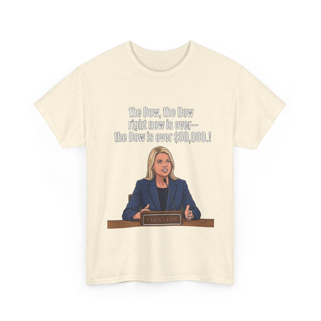 T-Shirt — 'The Dow, The Dow right now is over... The Dow is over 50,000' Graphic Tee