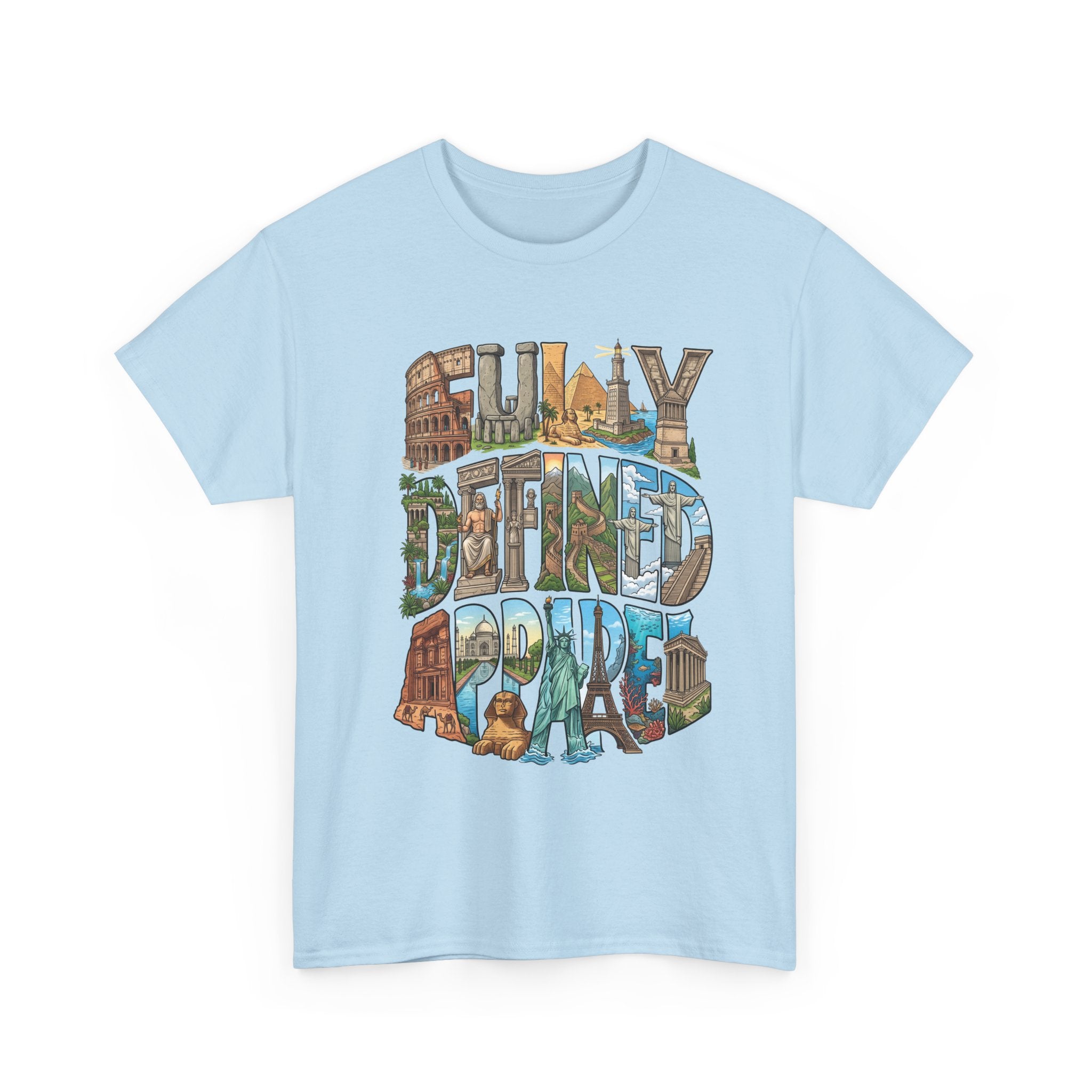 Fully Defined Apparel T‑Shirt — Retro Travel Illustration Tee