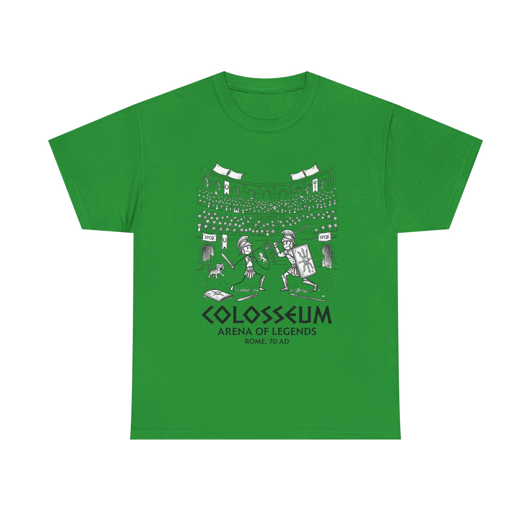 Colosseum Arena of Legends Graphic Tee — Roman Gladiator Coliseum Shirt