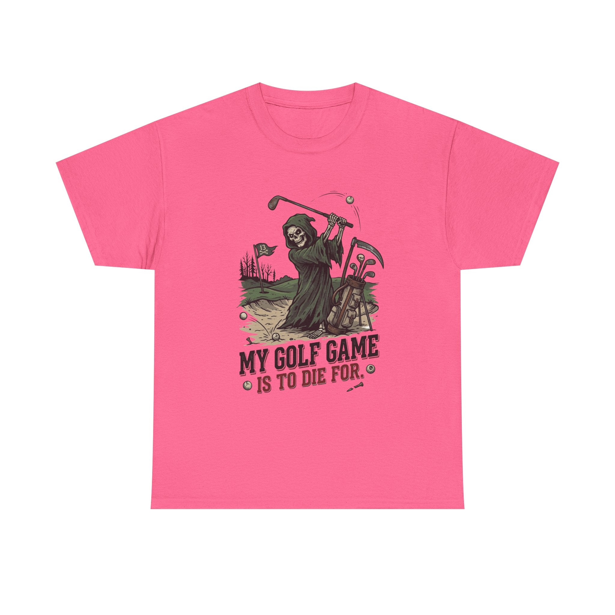 Golf Grim Reaper T-Shirt – “My Golf Game Is To Die For” Funny Golfers Tee
