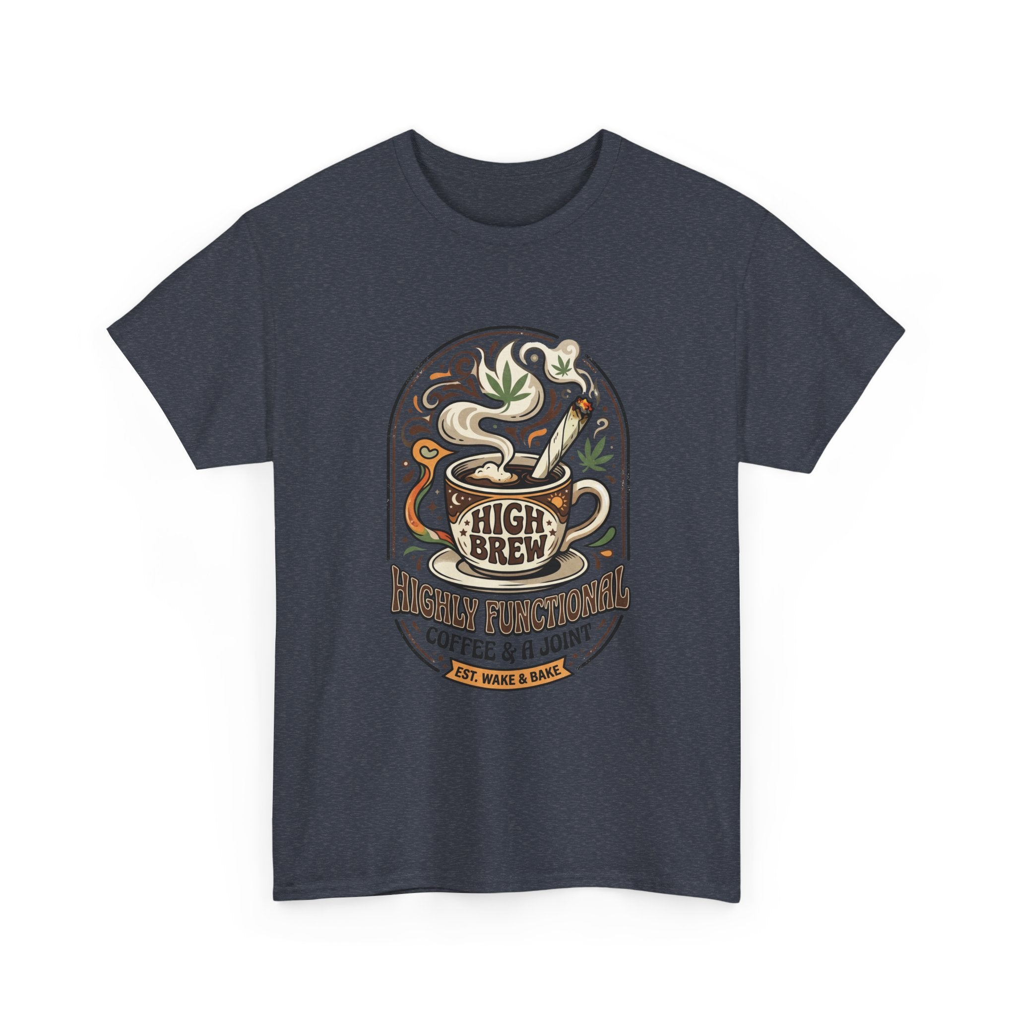 Coffee & Joint Tee — “High Brew” Graphic Coffee T‑Shirt