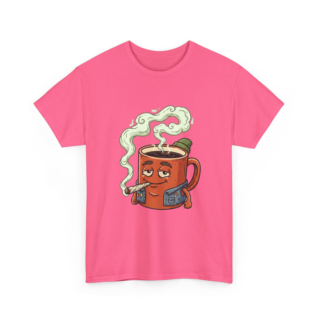 Coffee and a Joint Tee — Funny Smoking Coffee Graphic T-Shirt