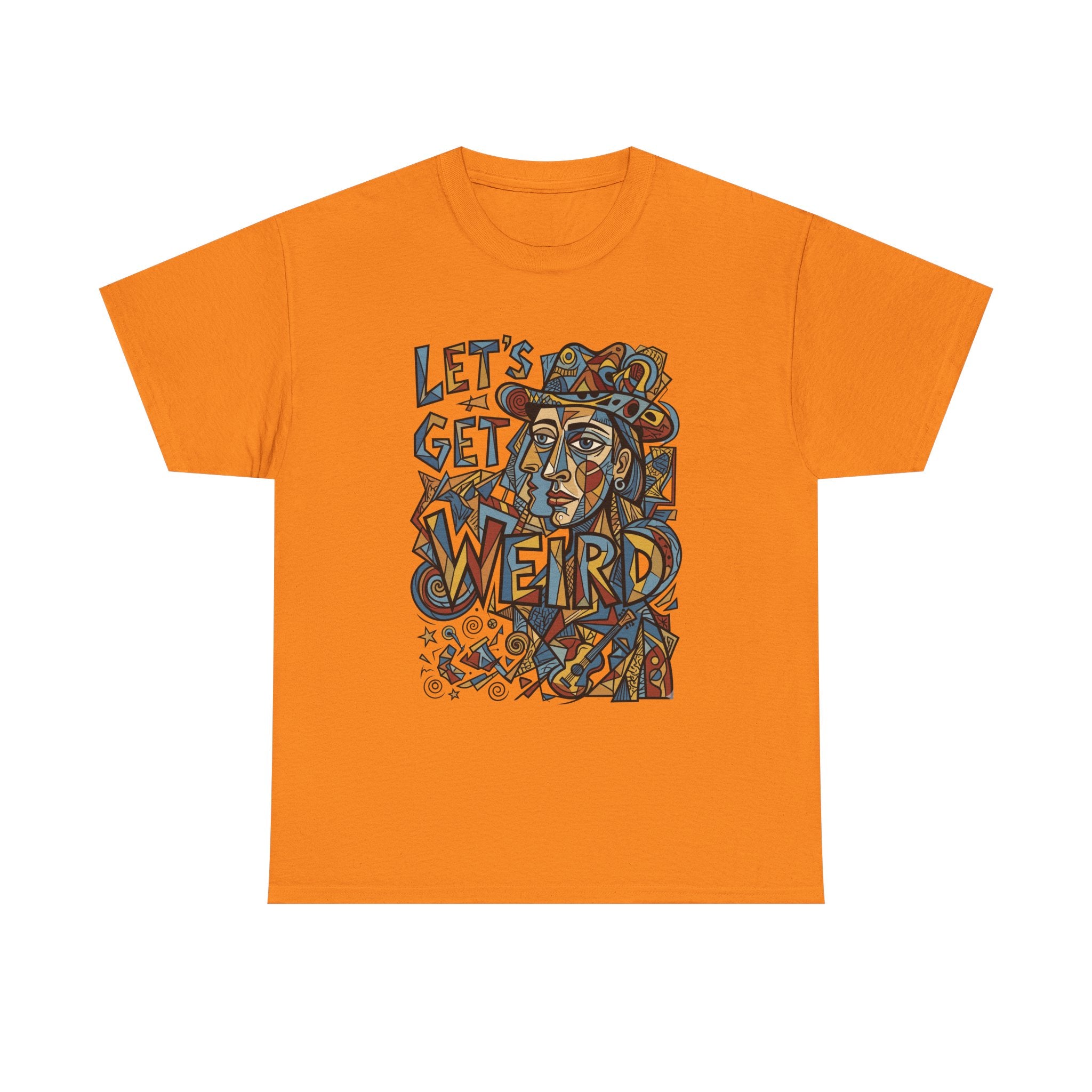 Let’s Get Weird T-Shirt — Retro Psychedelic Face Graphic Tee