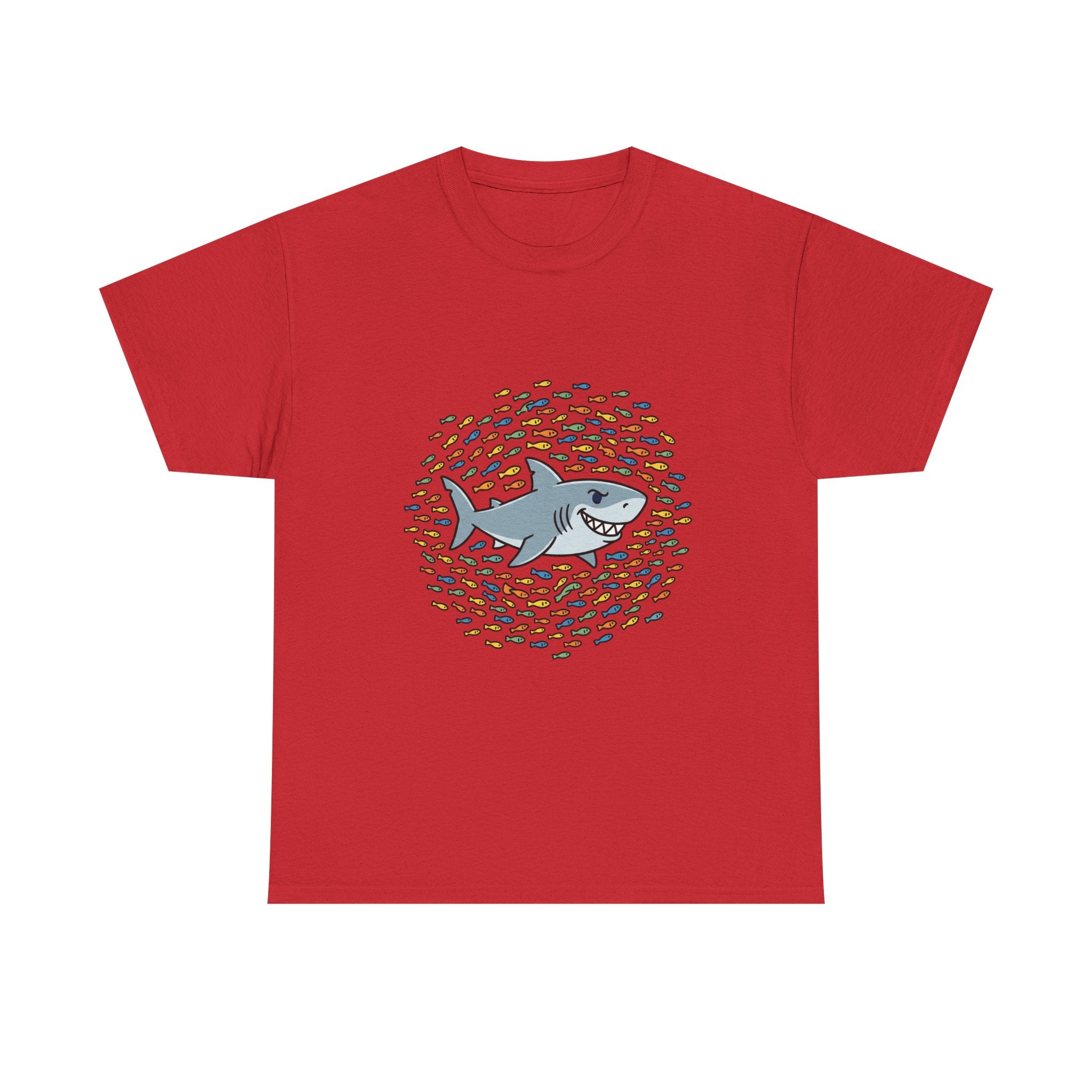 Shark and School Graphic Tee — Cute Ocean Kids Shirt