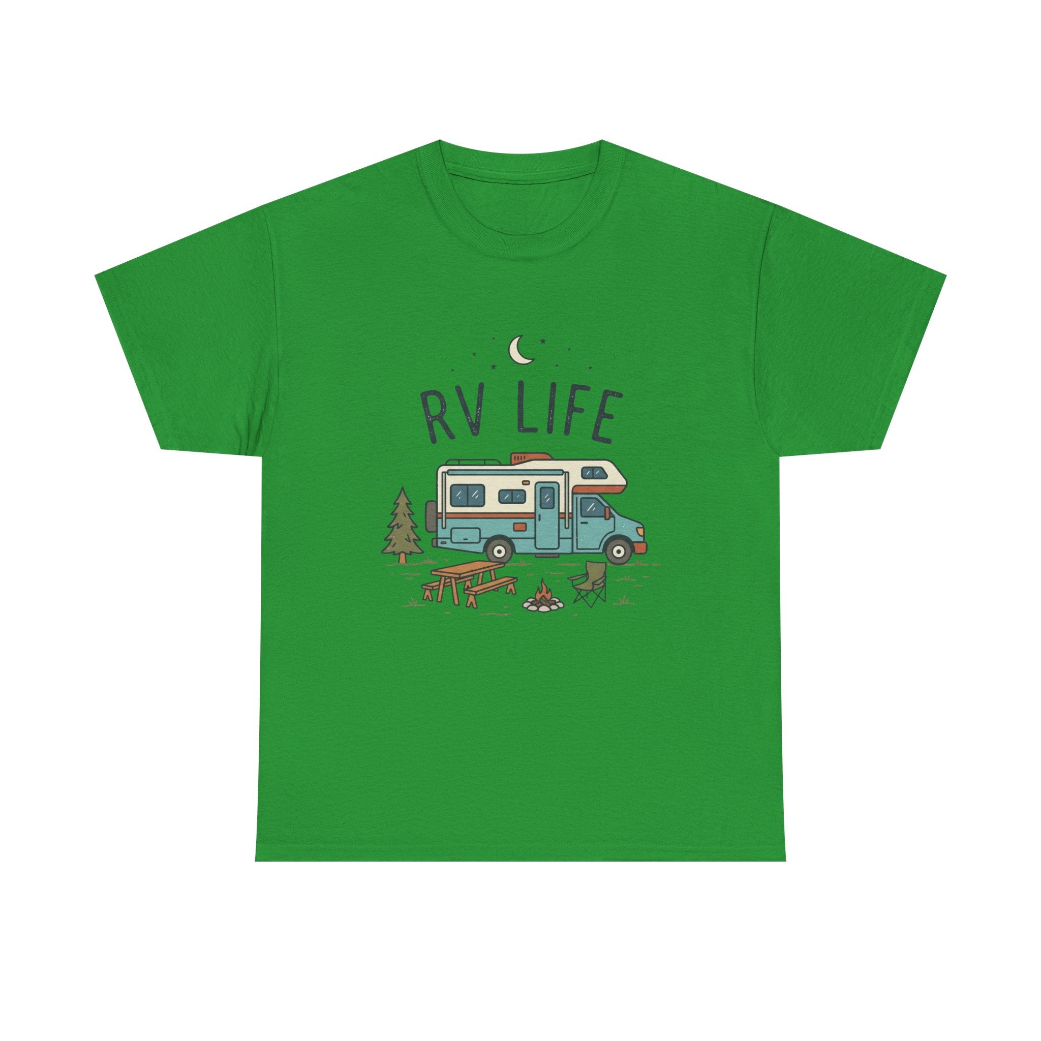 RV Life T‑Shirt — Retro Camper Tee for RV Travelers & Camping Enthusiasts