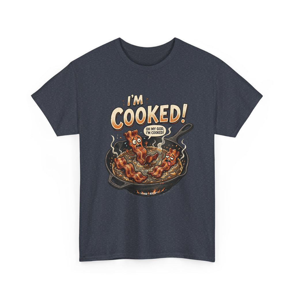 I’m Cooked! Funny Bacon Skillet T-Shirt