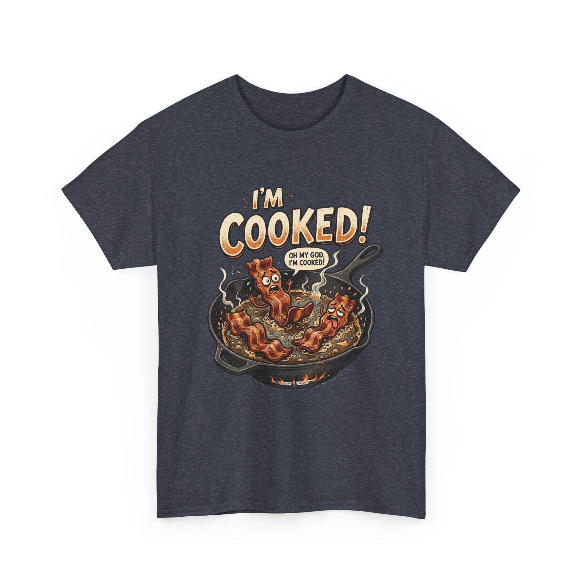 I’m Cooked! Funny Bacon Skillet T-Shirt