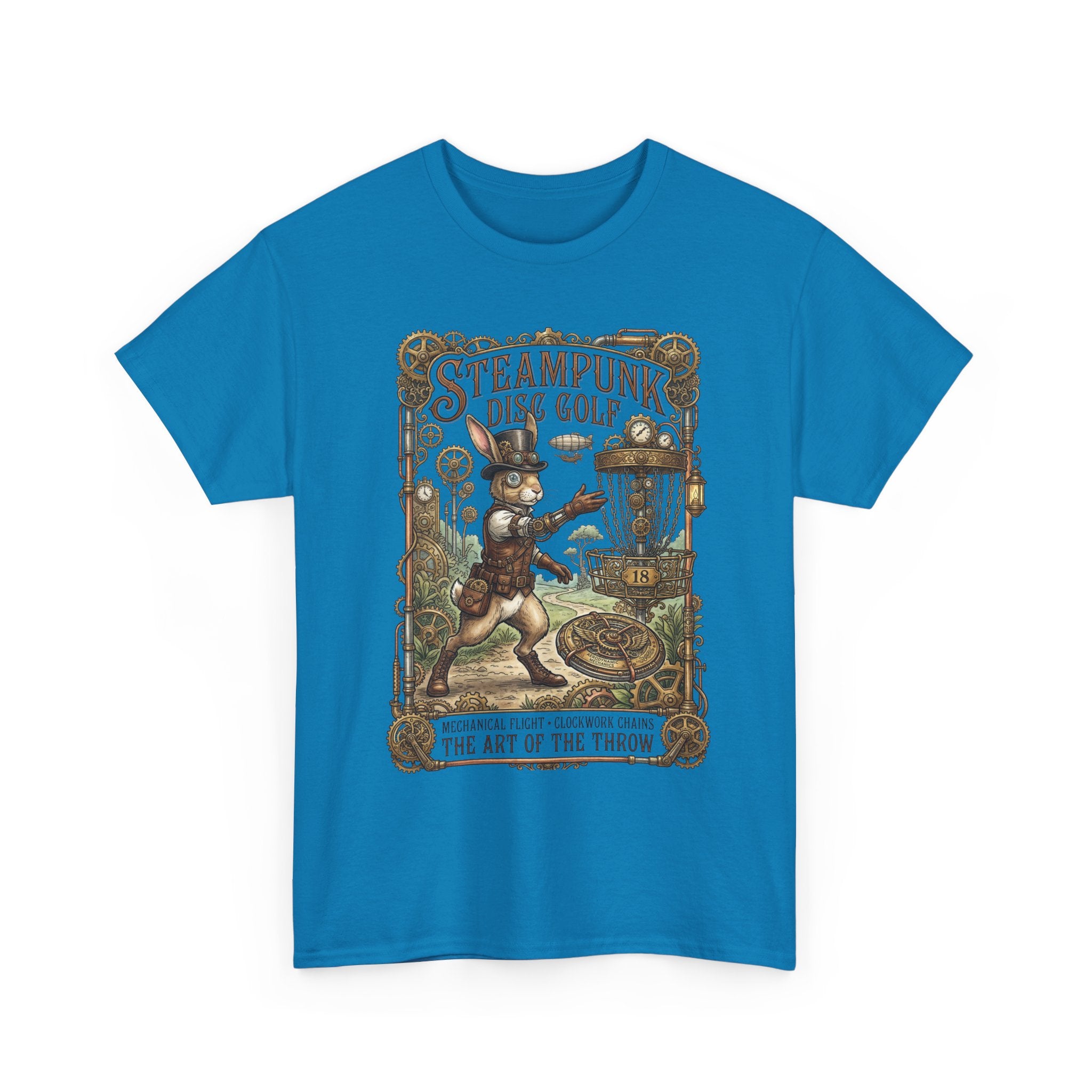 Steampunk Disc Golf T-Shirt — Vintage Victorian Throw Art Tee