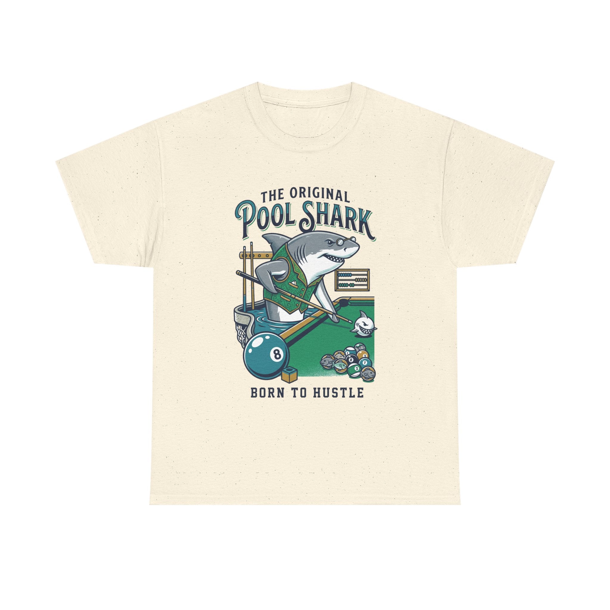 Pool Shark T-Shirt — 'The Original Pool Shark: Born to Hustle' Billiards Tee