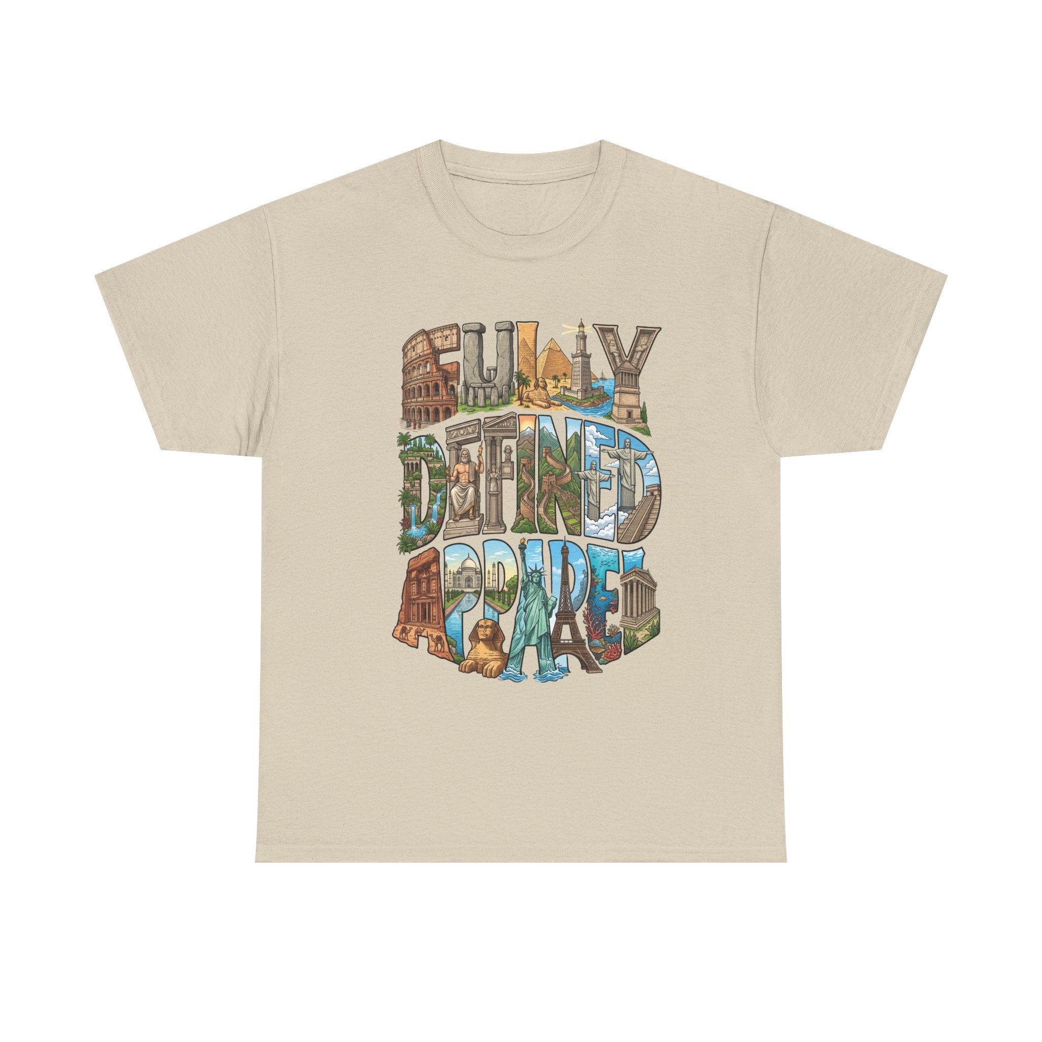 Fully Defined Apparel T‑Shirt — Retro Travel Illustration Tee