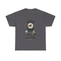 Vintage Clock & Globe Tee — Steampunk Timekeeper Graphic T-Shirt