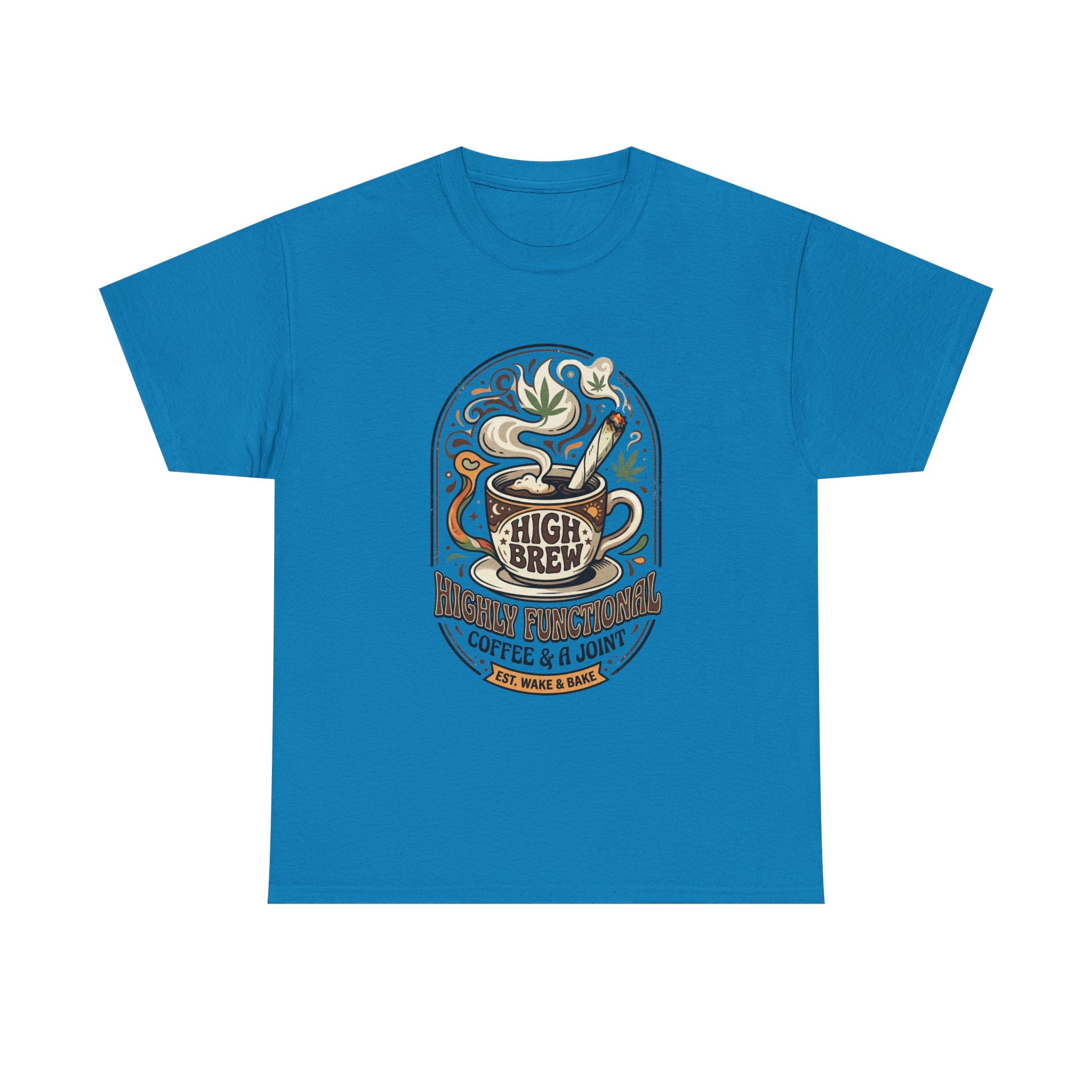 Coffee & Joint Tee — “High Brew” Graphic Coffee T‑Shirt
