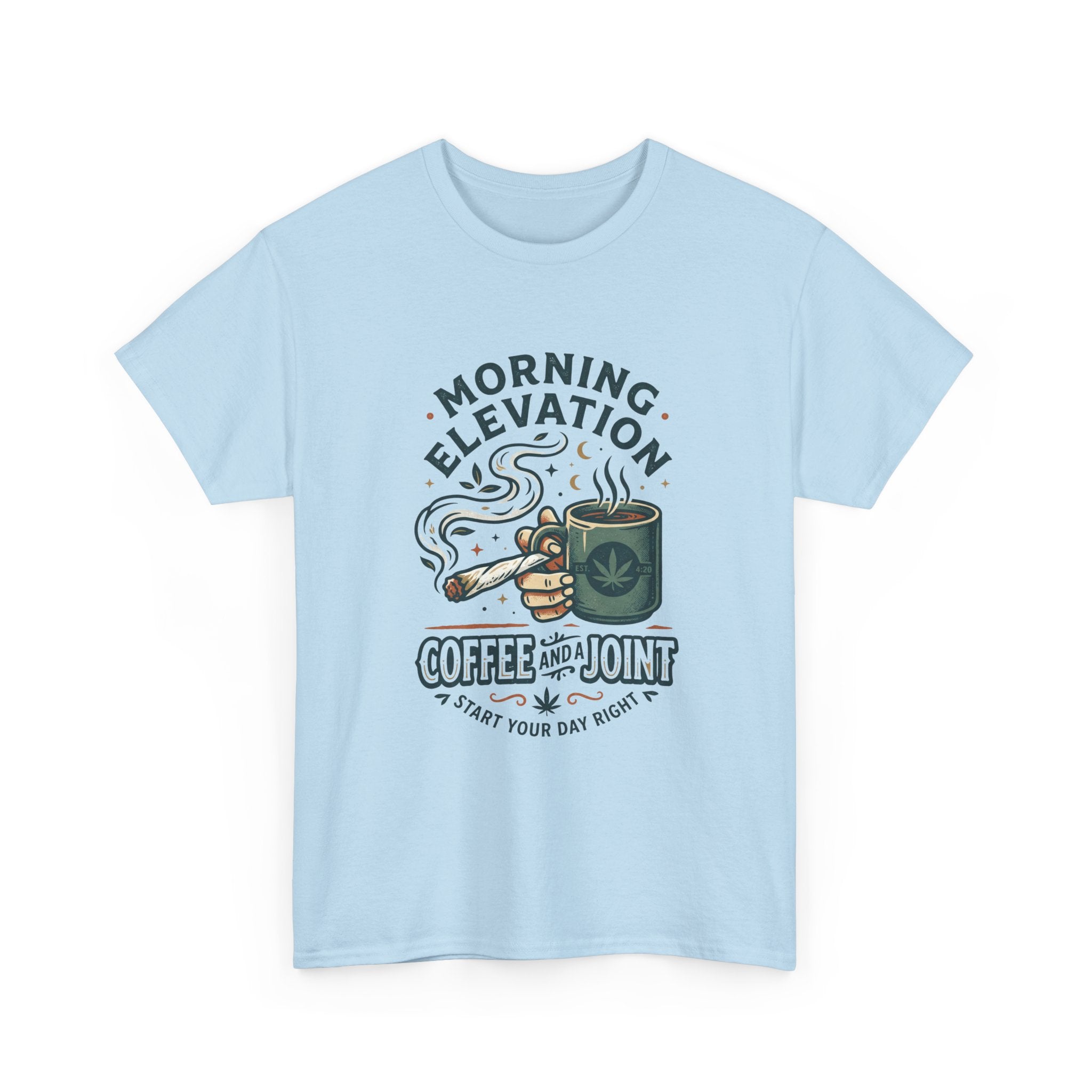 Coffee & Joint T-Shirt — Morning Elevation Graphic Tee