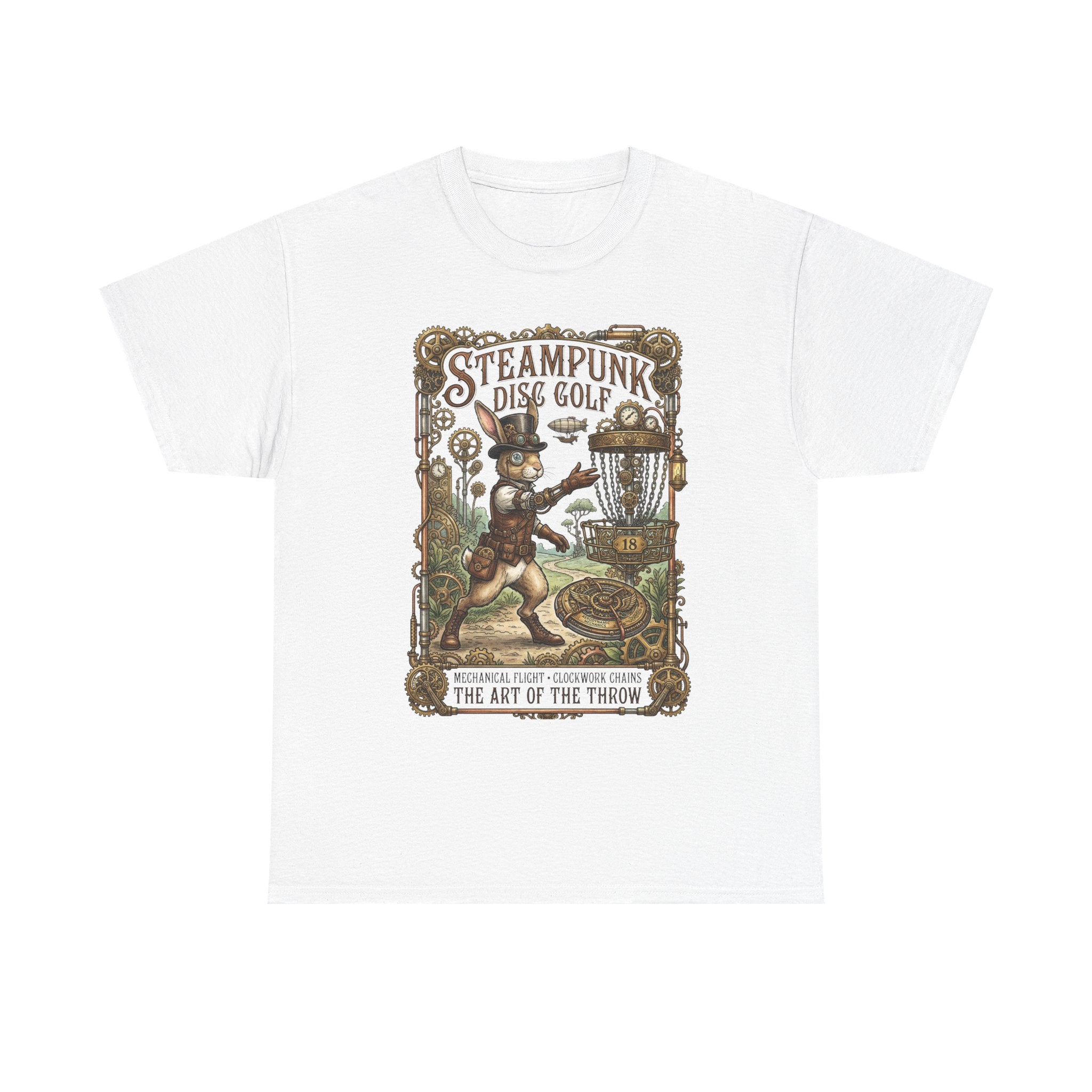 Steampunk Disc Golf T-Shirt — Vintage Victorian Throw Art Tee