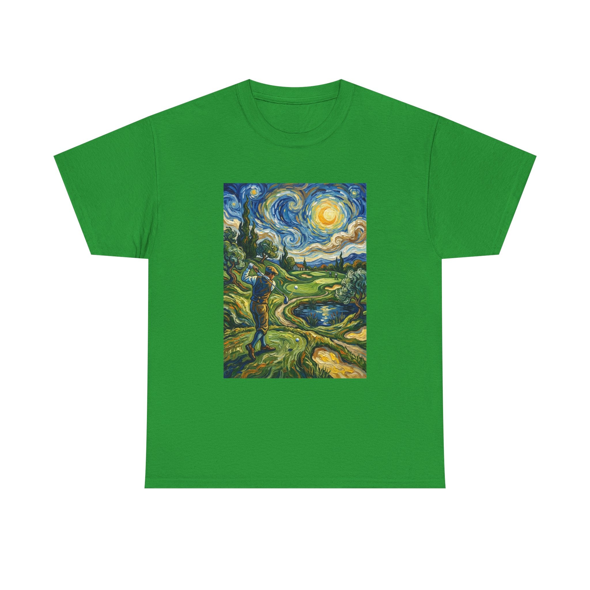 Golf Van Gogh Style T-Shirt — Starry Night Golf Artwork Tee